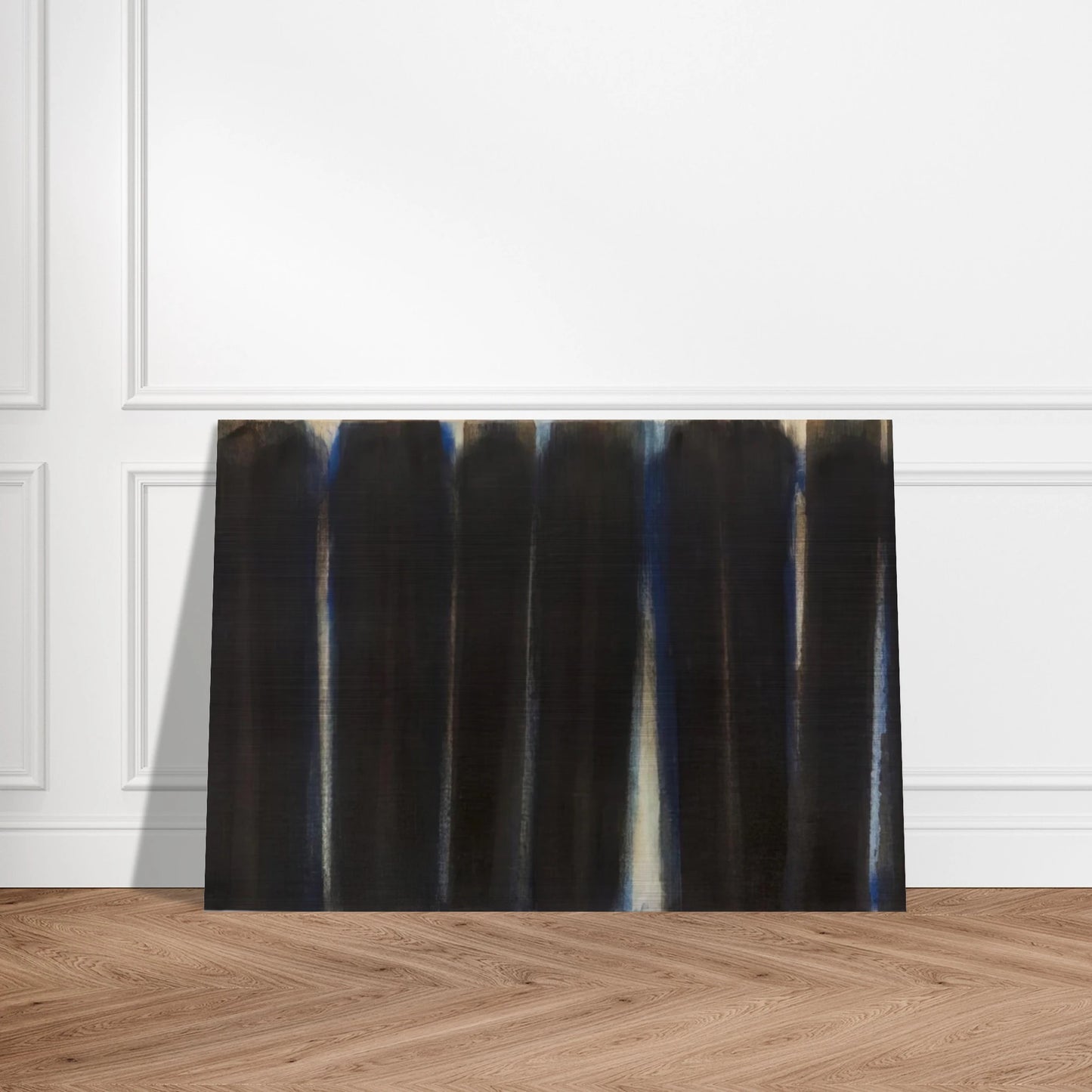 Burnt Umber and Ultramarine - 1973 - Yun Hyong-keun Brushed Aluminum Print - 70x100 cm / 28x40 inches | Yun Hyong-keun Aluminum Print | Yun Hyong-keun Prints