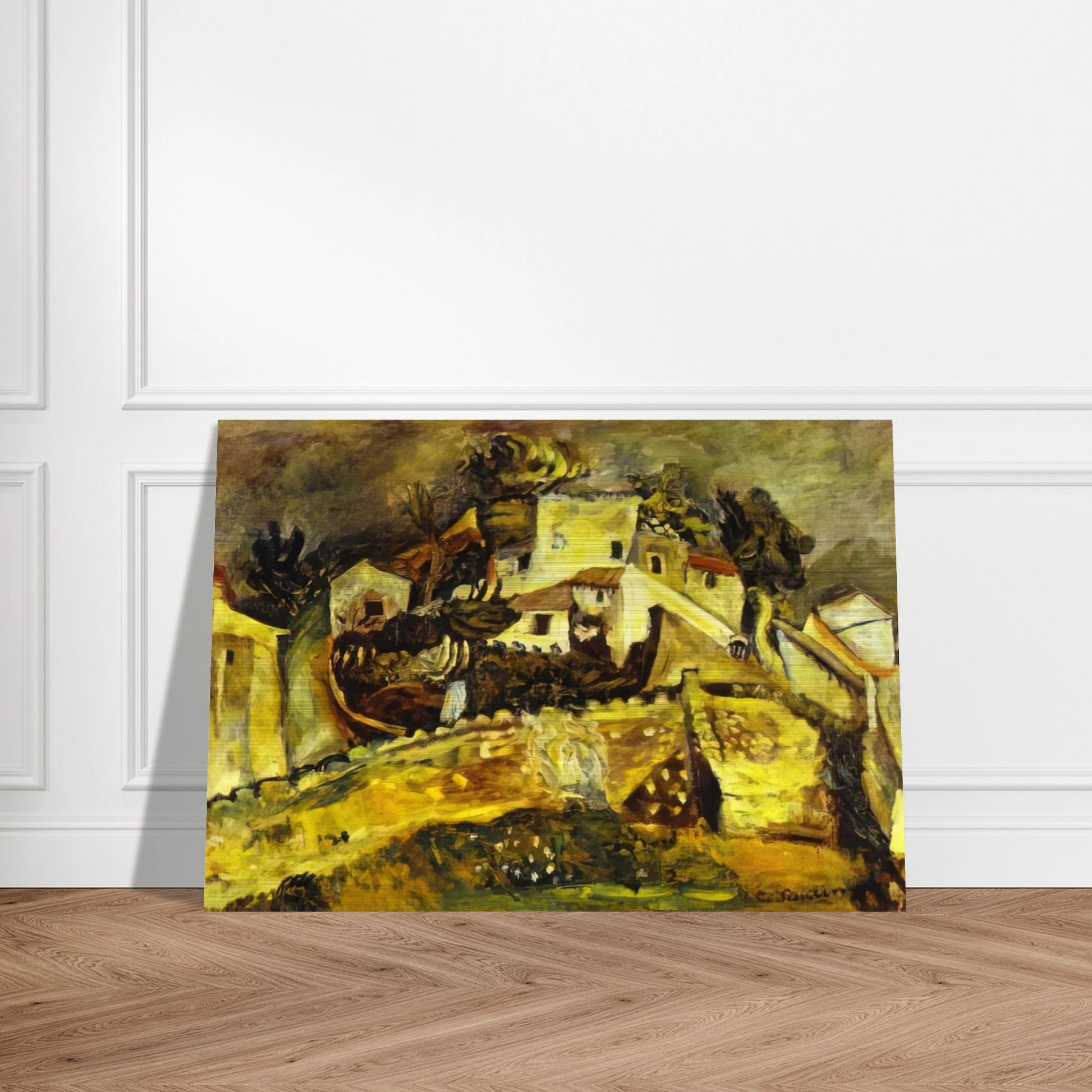 LANDSCAPE AT CAGNES - Chaim Soutine Brushed Aluminum Print - 70x100 cm / 28x40 inches | Chaim Soutine Aluminum Print | Chaim Soutine Prints