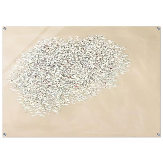 White Mass - 1980 - Robert Goodnough Acrylic Print - 70x100 cm / 28x40″ inches