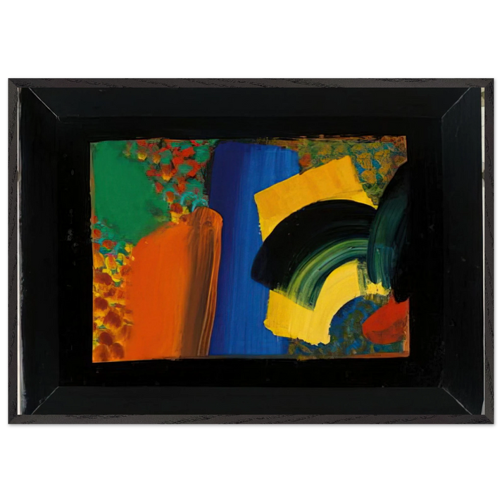 Patrick Caulfield in Italy - 1992 - Howard Hodgkin 70x100 cm / 28x40 inches Framed Art Print – Black Wooden Frame