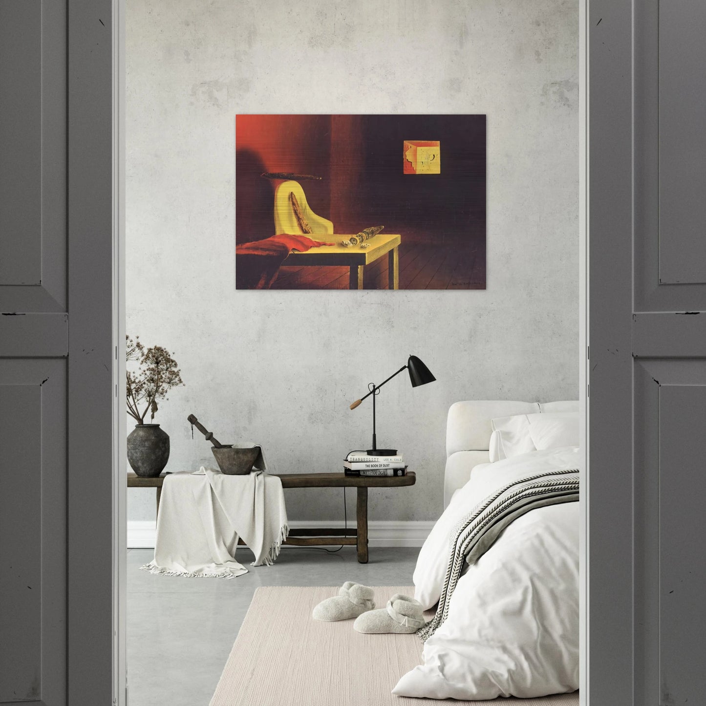 THE INVISIBLE MAN - Salvador Dali Brushed Aluminum Print - 70x100 cm / 28x40 inches | Salvador Dali Aluminum Print | Salvador Dali Prints