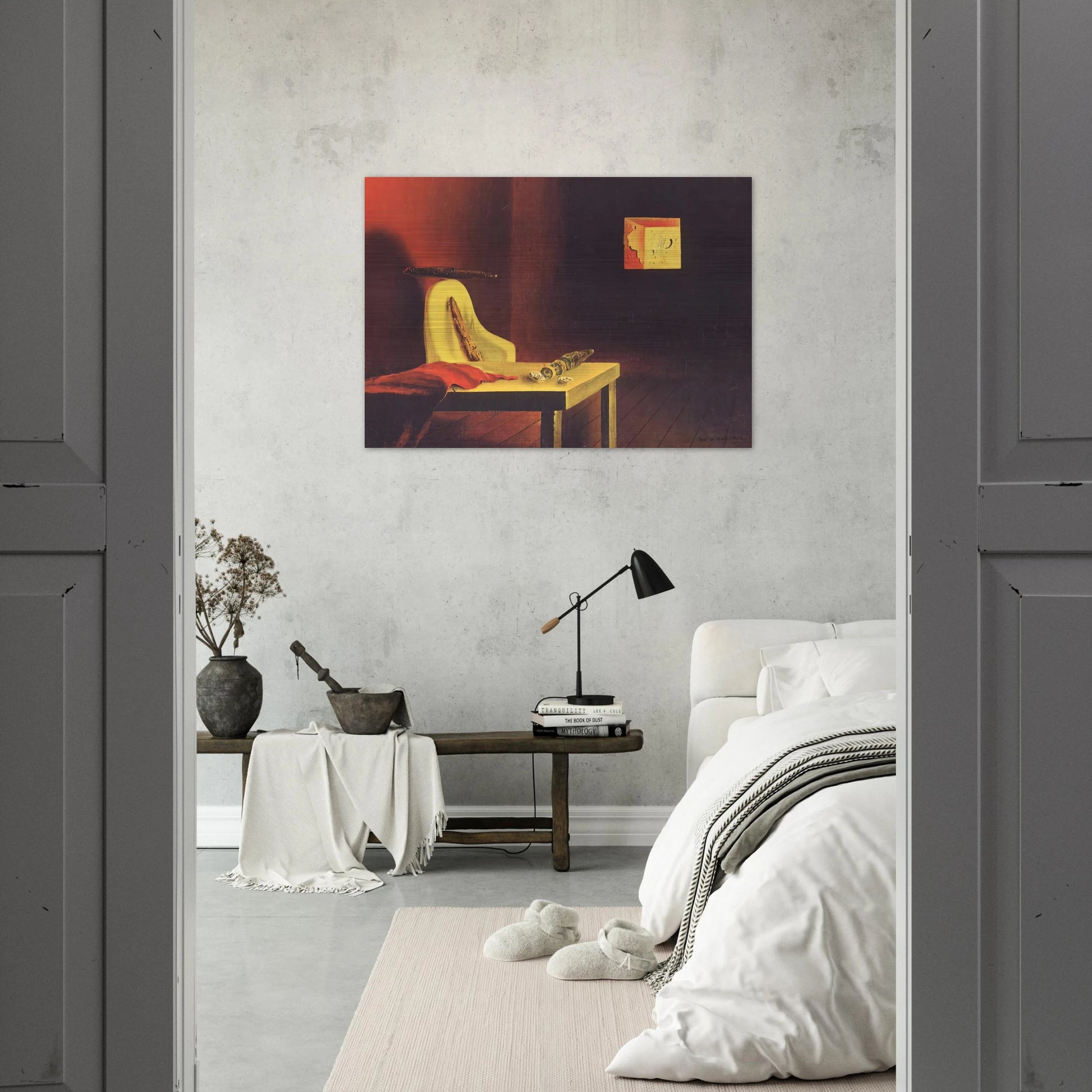 THE INVISIBLE MAN - Salvador Dali Brushed Aluminum Print - 70x100 cm / 28x40 inches | Salvador Dali Aluminum Print | Salvador Dali Prints