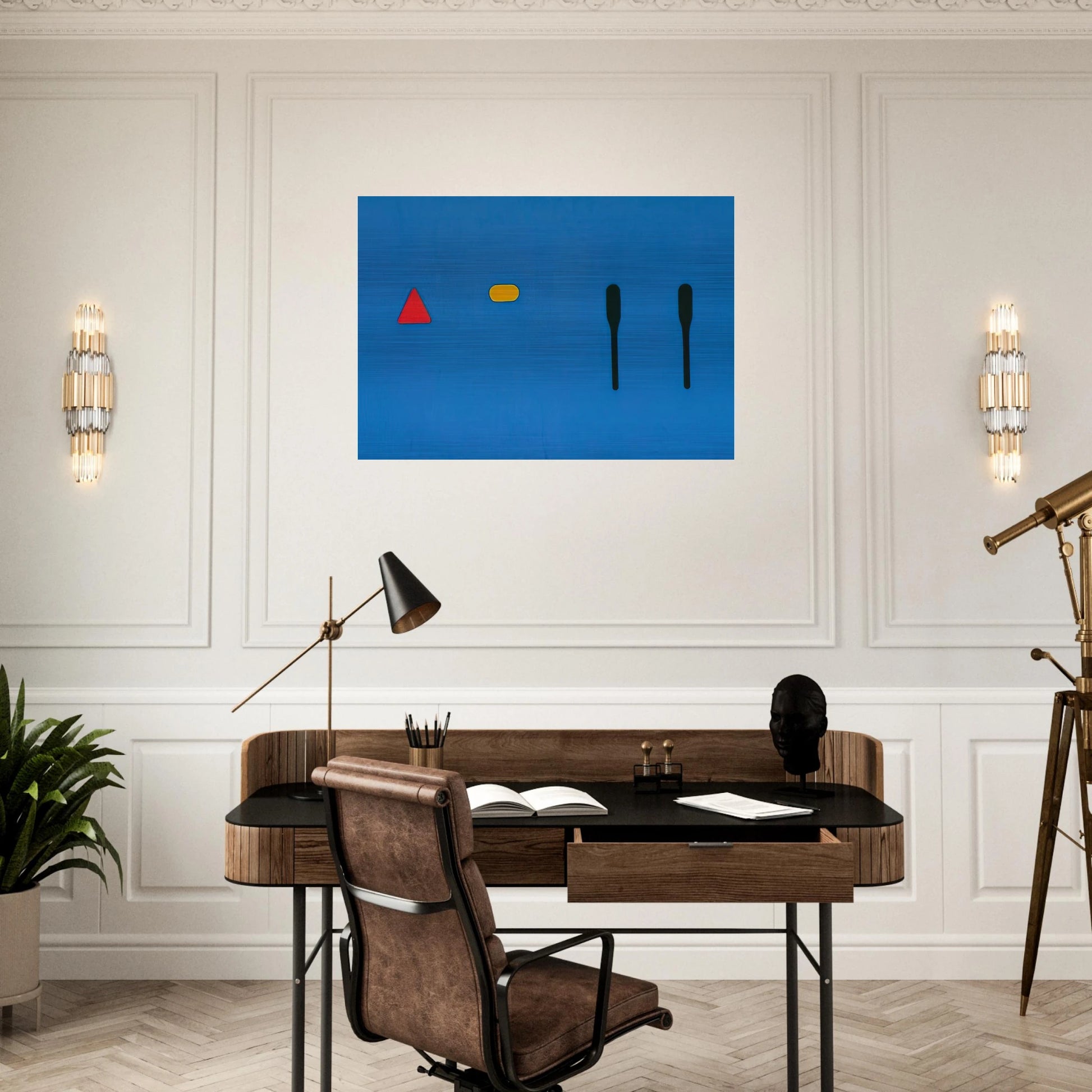 Untitled - 1968 - Ron Gorchov Brushed Aluminum Print - 70x100 cm / 28x40 inches | Ron Gorchov Aluminum Print | Ron Gorchov Prints