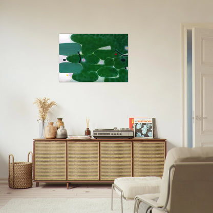 THE GREEN EARTH 1980 - Victor Pasmore Brushed Aluminum Print - 70x100 cm / 28x40 inches | Victor Pasmore Aluminum Print | Victor Pasmore Prints