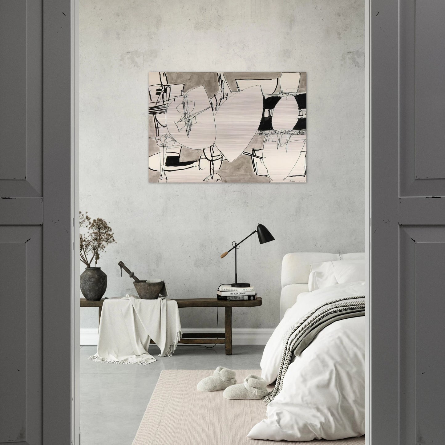 Inner Space - 1952 - Gene Davis Brushed Aluminum Print - 70x100 cm / 28x40 inches | Gene Davis Aluminum Print | Gene Davis Prints