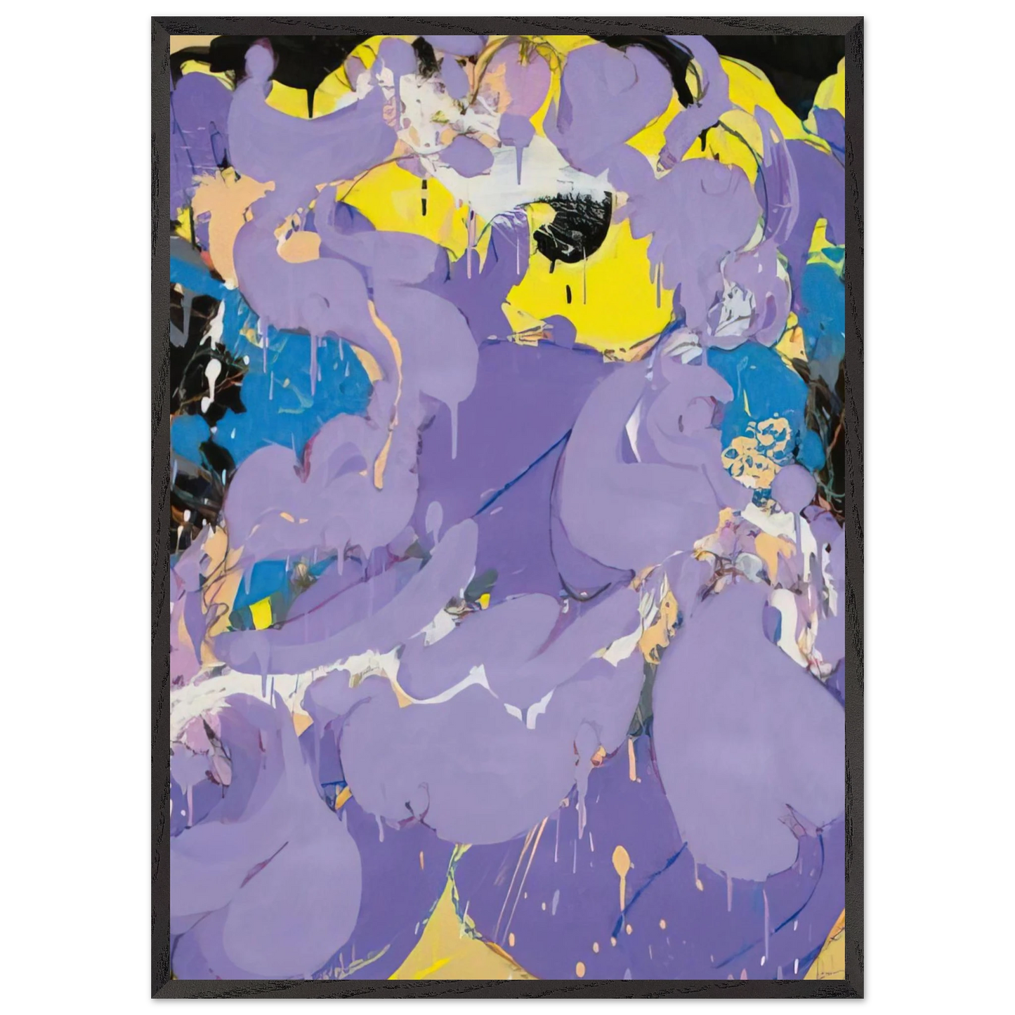 Helen Frankenthaler - Untitled - 1978 Wall art - 50x70 cm / 20x28 inches - Premium Wooden Framed Poster With Fine Art Paper-canvas - White frame