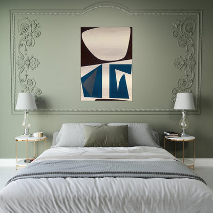 Untitled - Abstract - Indian Space painting - Will Barnet Brushed Aluminum Print - 70x100 cm / 28x40 inches | Will Barnet Aluminum Print | Will Barnet Prints