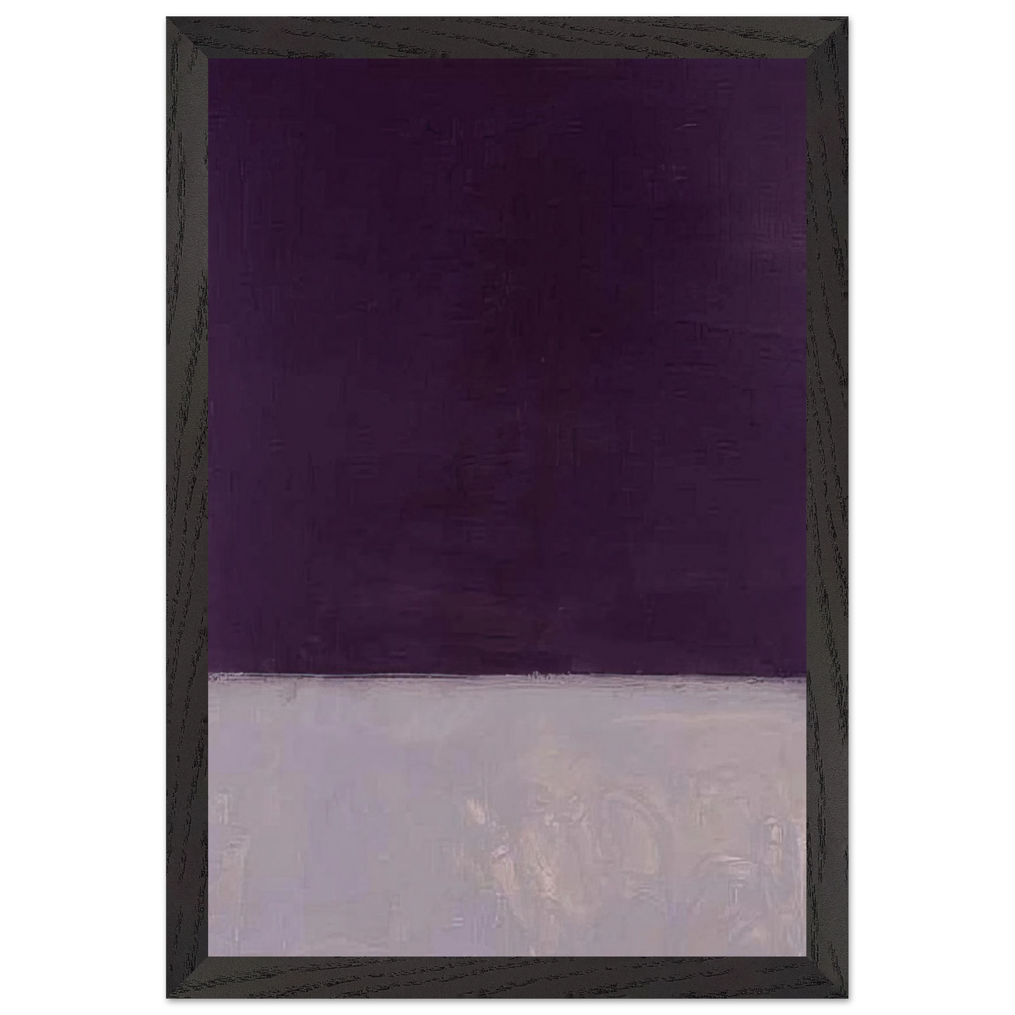 Mark Rothko - Untitled Black and Gray - 1970 Wall Art - 30x40 cm / 12x16 inches - Premium Wooden Framed Poster With Fine Art Paper-canvas - White frame