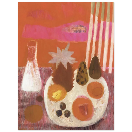 Mary Fedden - Still life, Merindol - NaÃƒÂ¯ve Art Primitivism  75x100 cm / 30x40inches Fine Art Poster