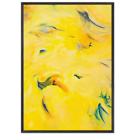 Untitled - 1992 N3 - Hassel Smith 70x100 cm / 28x40 inches Framed Art Print – Black Wooden Frame
