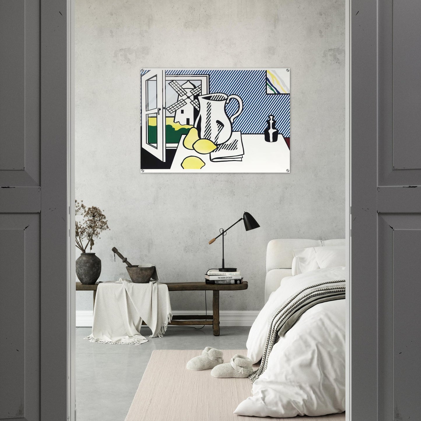 STILL LIFE WITH WINDMILL 1974 - Roy Lichtenstein Acrylic Print - 70x100 cm / 28x40″ inches