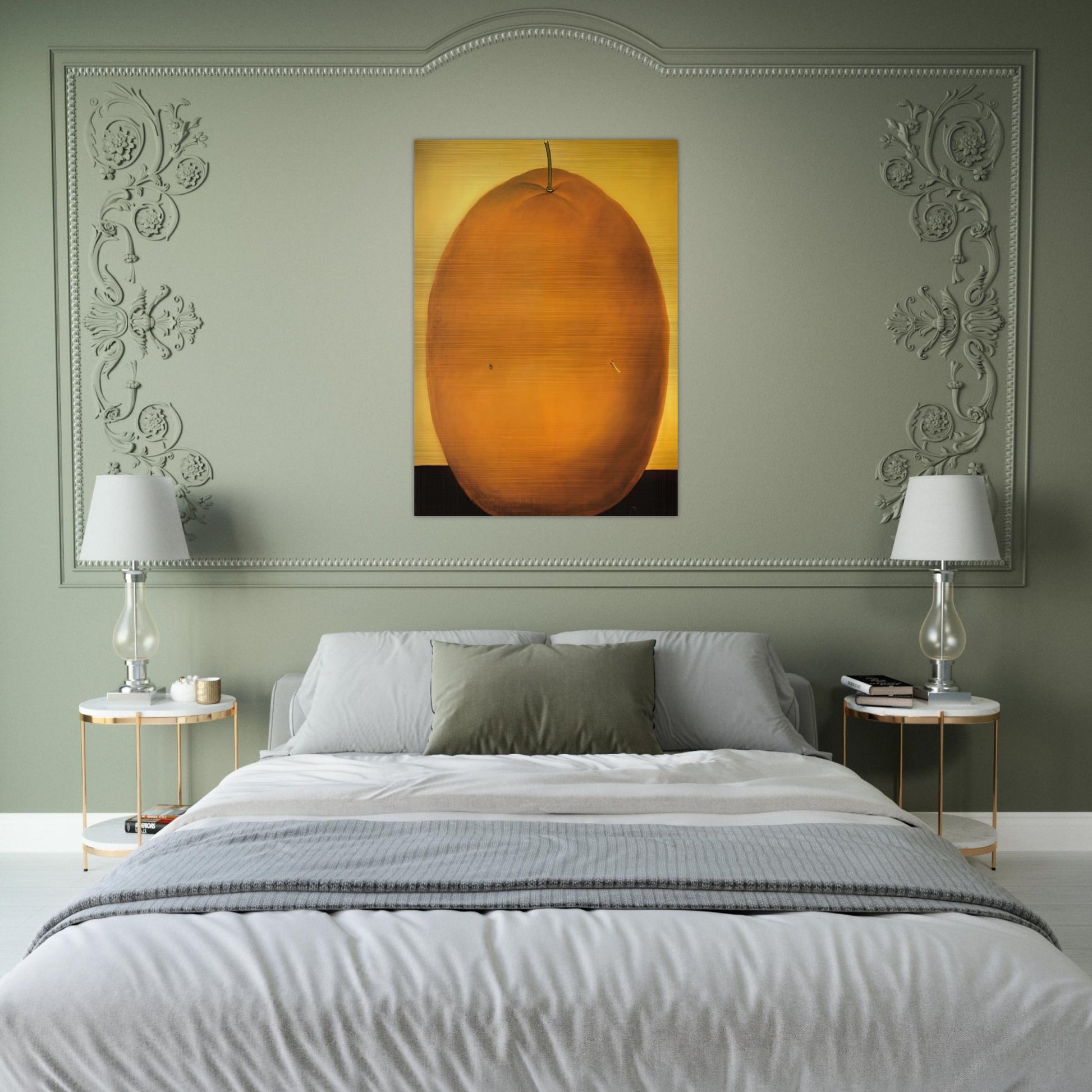 ORANGE - Fernando Botero Brushed Aluminum Print - 70x100 cm / 28x40 inches | Fernando Botero Aluminum Print | Fernando Botero Prints