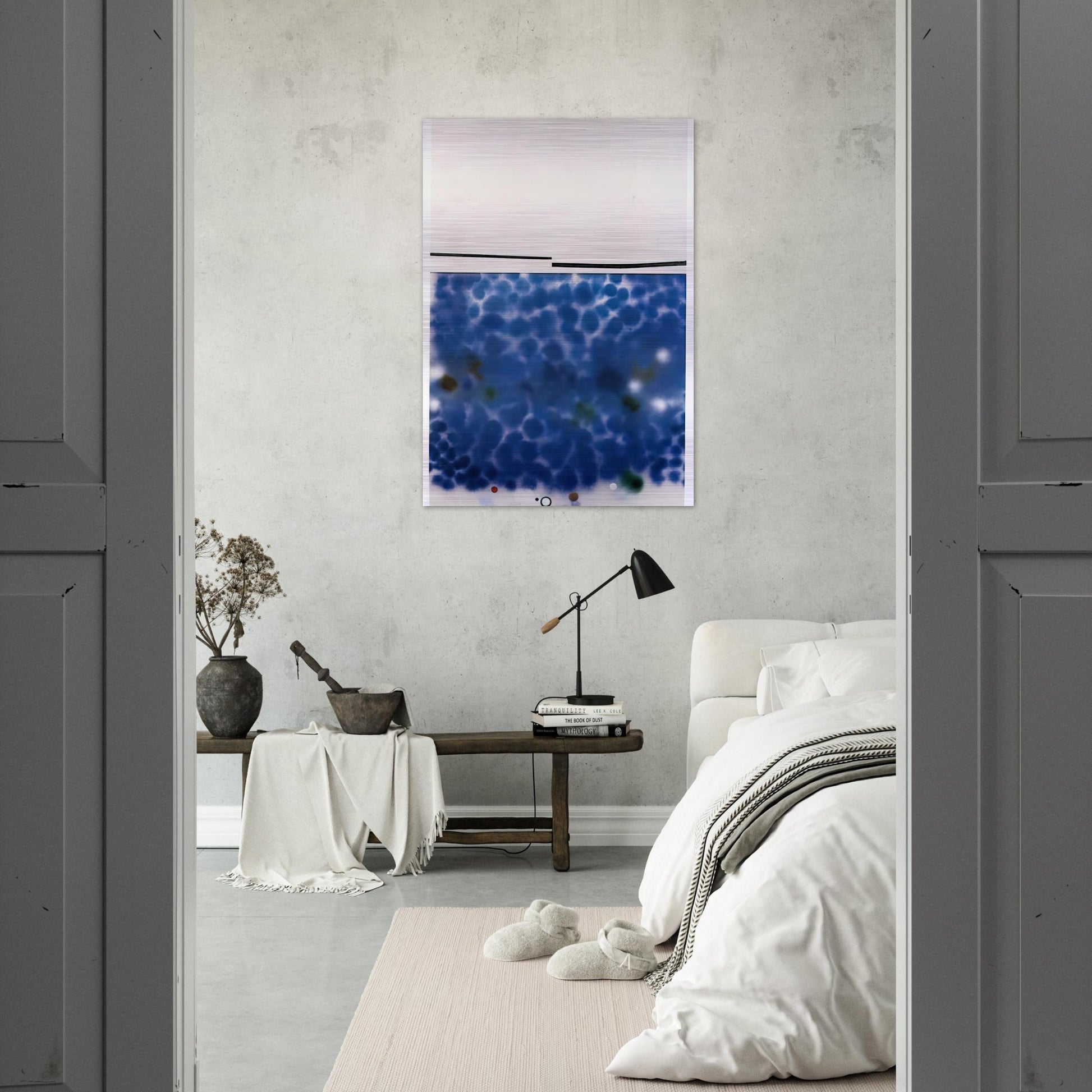 The Starry Night - 1987 - Victor Pasmore Brushed Aluminum Print - 70x100 cm / 28x40 inches | Victor Pasmore Aluminum Print | Victor Pasmore Prints