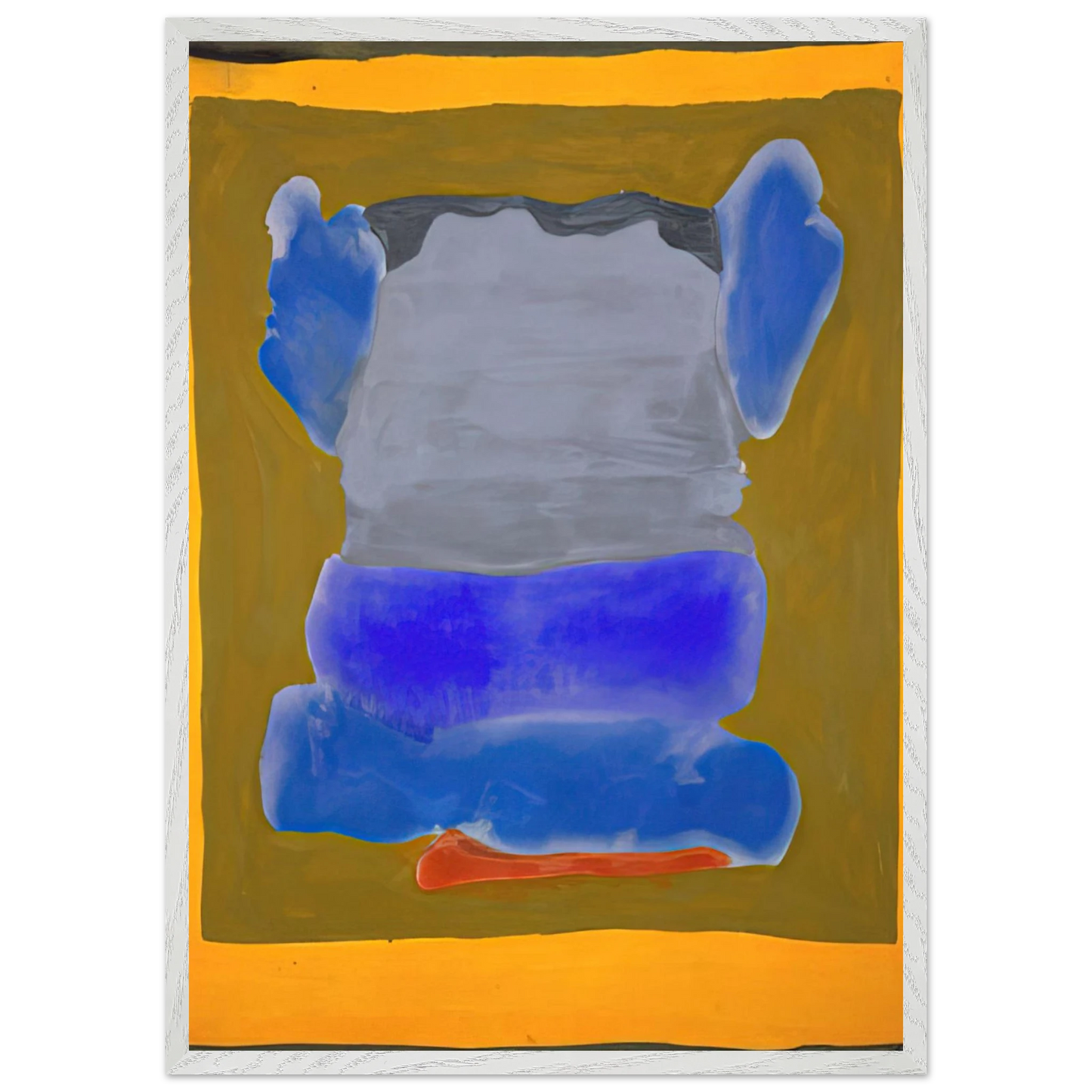 Helen Frankenthaler - Buddha s Court - 1964 Wall art - 60x80 cm / 24x32 inches - Premium Wooden Framed Poster With Fine Art Paper-canvas - Wood frame