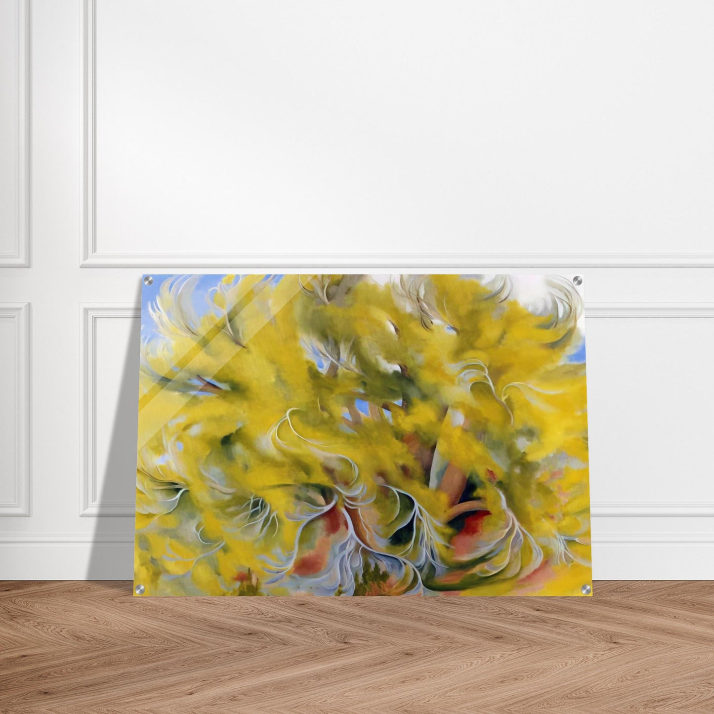 Cottonwood Tree in Spring - Georgia O'Keeffe Acrylic Print - 70x100 cm / 28x40″ inches | Georgia O'Keeffe Wall Art | Georgia O'Keeffe Prints