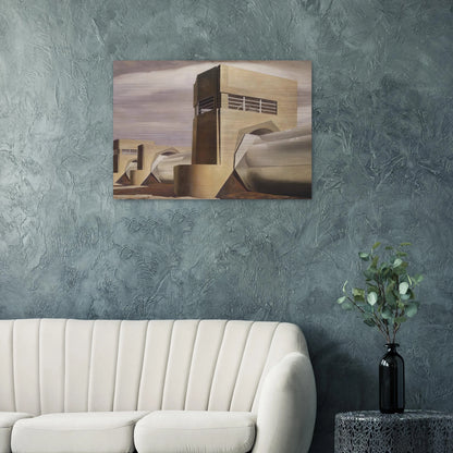 Water - 1945 - Charles Sheeler Brushed Aluminum Print - 70x100 cm / 28x40 inches | Charles Sheeler Aluminum Print | Charles Sheeler Prints