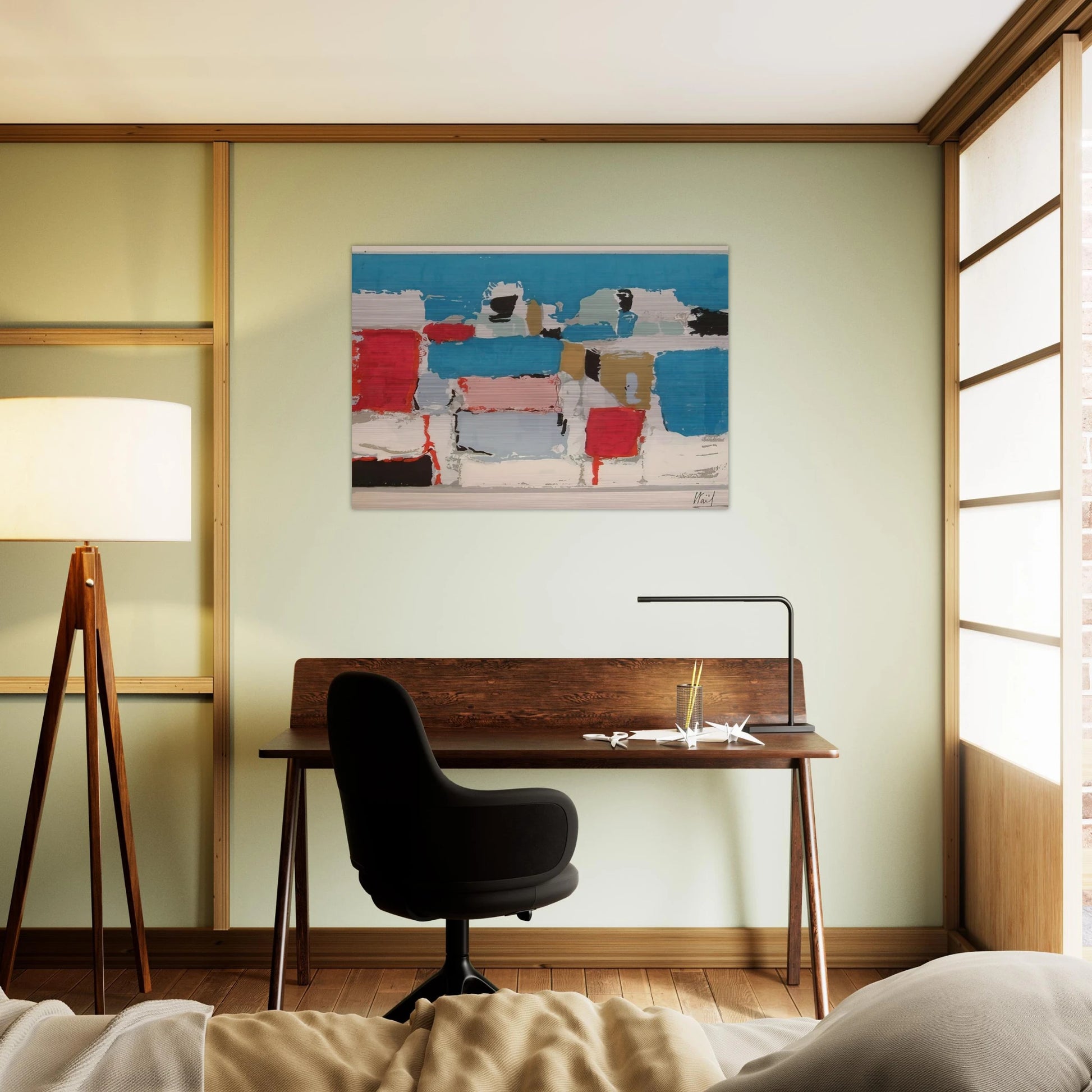 Méditerranée 01 - Art Informel - Nicolas de Stael Brushed Aluminum Print - 70x100 cm / 28x40 inches | Nicolas de Stael Aluminum Print | Nicolas de Stael Prints