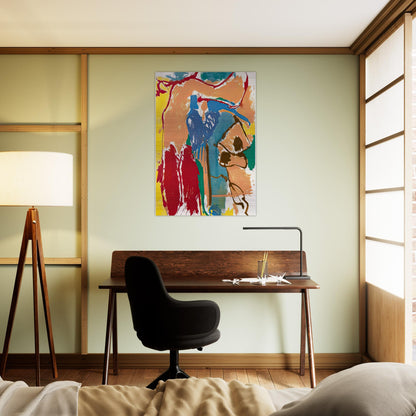 Mediterranean Thoughts, 1960- - Helen Frankenthaler Brushed Aluminum Print - 70x100 cm / 28x40 inches | Helen Frankenthaler Aluminum Print | Helen Frankenthaler Prints