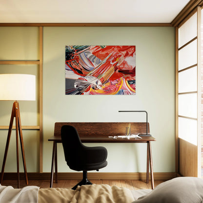 Hitchhiker - Speed of Light - James Rosenquist Brushed Aluminum Print - 70x100 cm / 28x40 inches | James Rosenquist Aluminum Print | James Rosenquist Prints