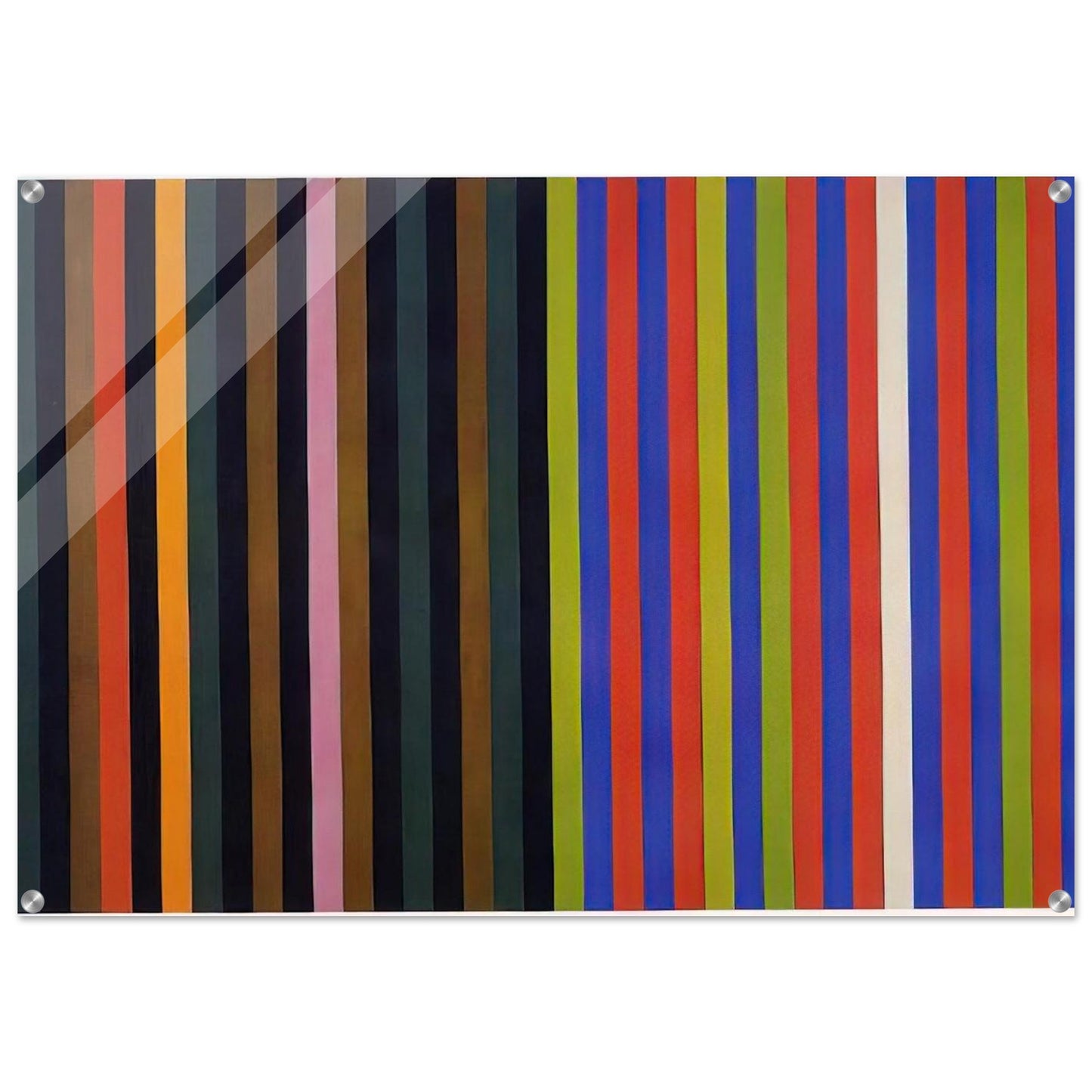 Yankee Doodle - 1966 - Gene Davis Acrylic Print - 70x100 cm / 28x40″ inches