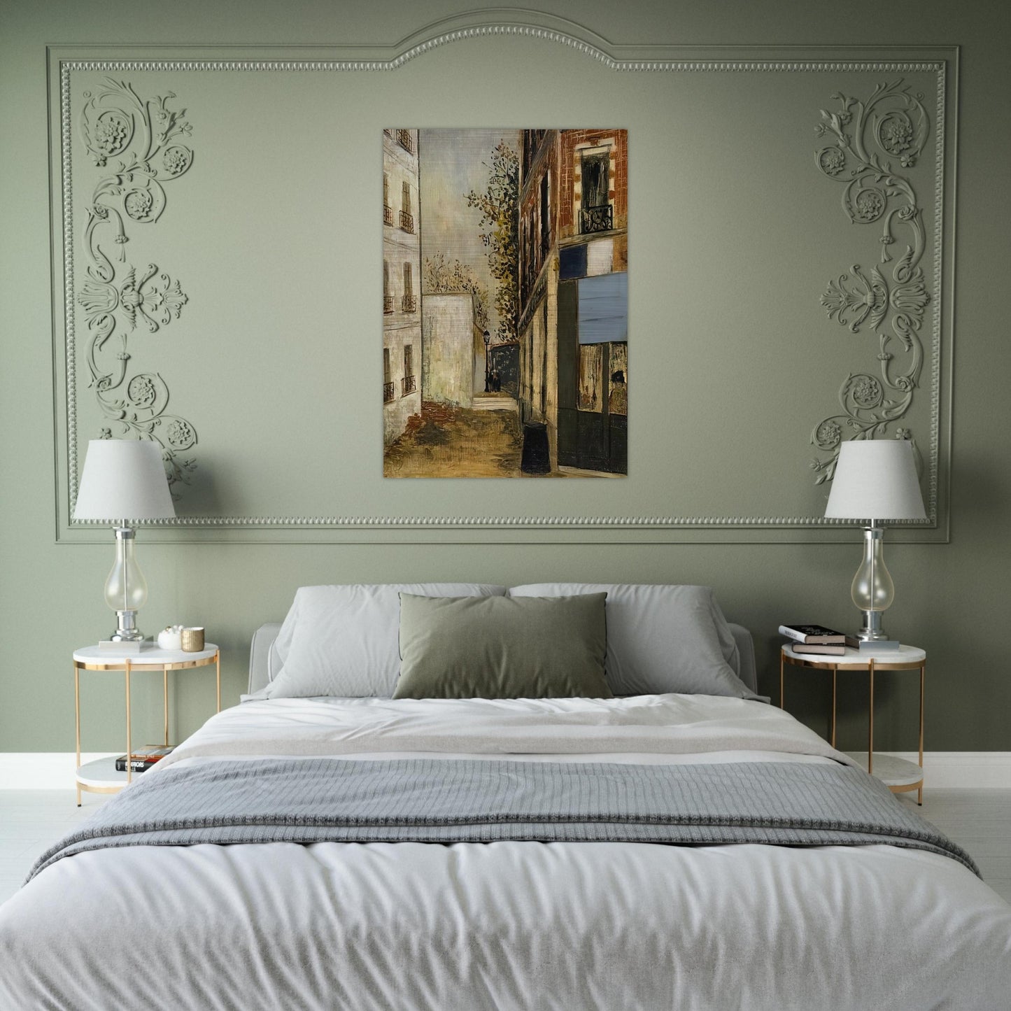 CABARE BELLE GABRIELLE - Maurice Utrillo Brushed Aluminum Print - 70x100 cm / 28x40 inches | Maurice Utrillo Aluminum Print | Maurice Utrillo Prints