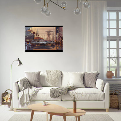 Syd Mead - Syd Mead Brushed Aluminum Print - 70x100 cm / 28x40 inches | Syd Mead Aluminum Print | Syd Mead Prints