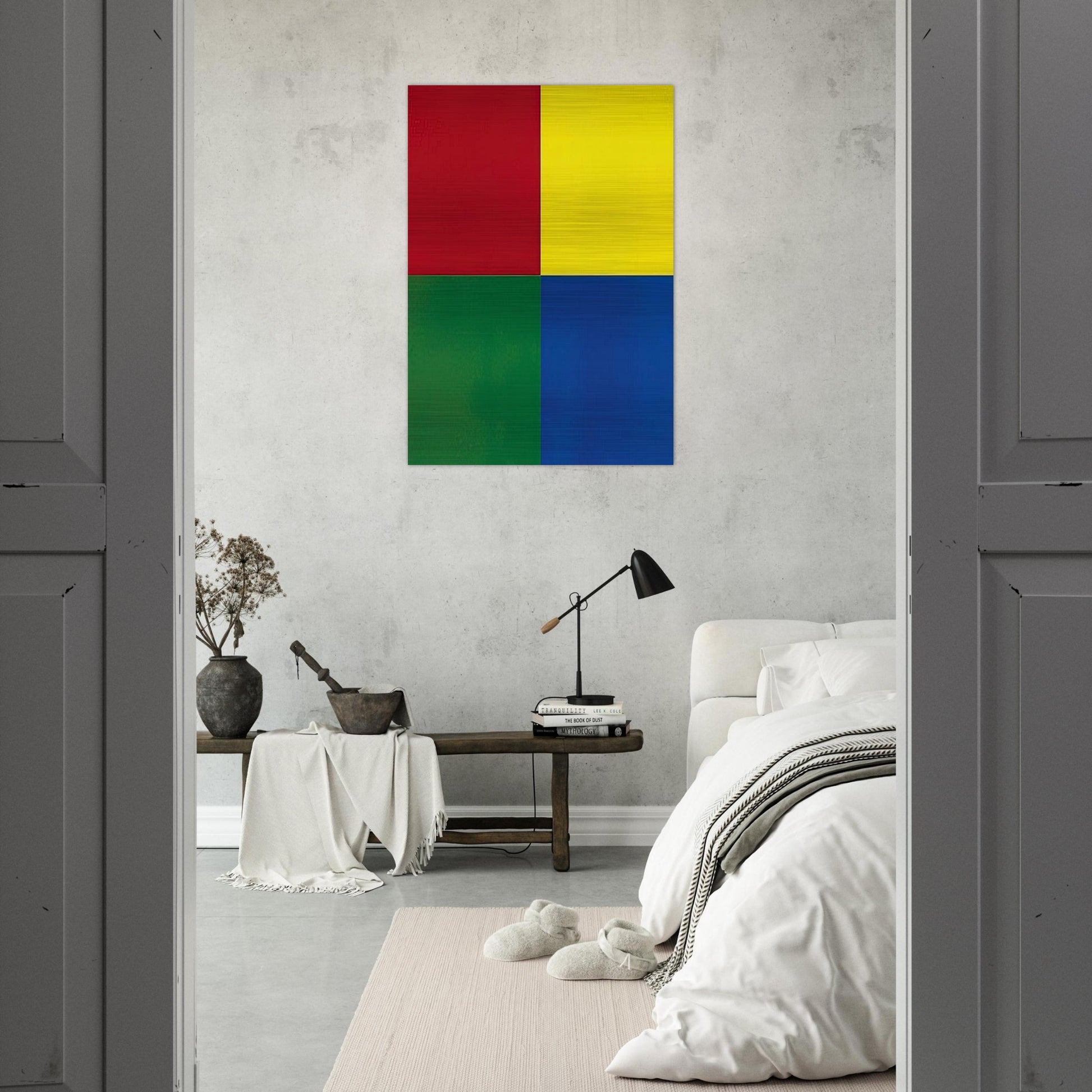 QUATTRO COLORI 2007 - Gerhard Richter Brushed Aluminum Print - 70x100 cm / 28x40 inches | Gerhard Richter Aluminum Print | Gerhard Richter Prints