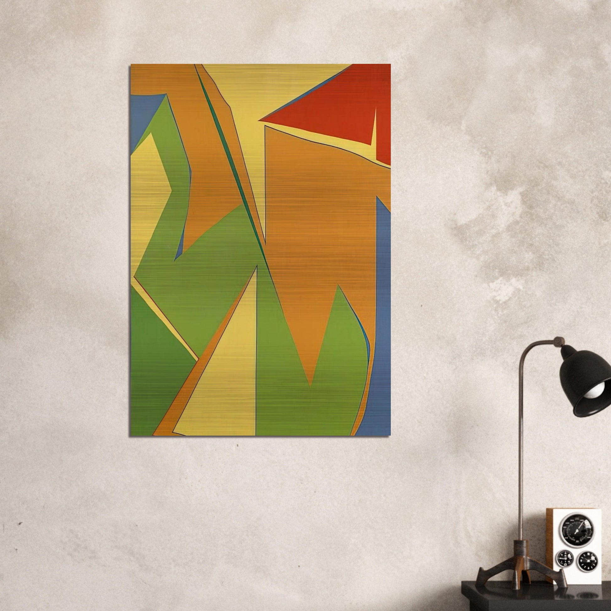Jaune - Fernand Leduc Brushed Aluminum Print - 70x100 cm / 28x40 inches | Fernand Leduc Aluminum Print | Fernand Leduc Prints