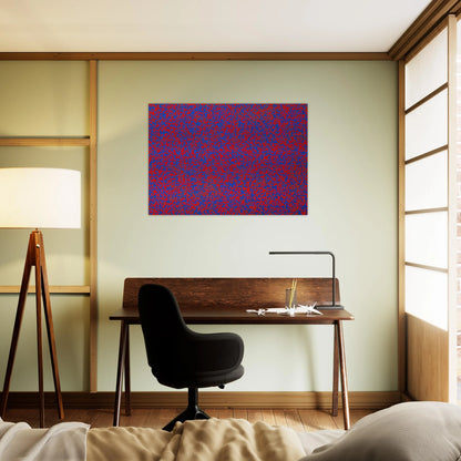 Random Distribution of 40,000 Squares Using the Odd and Even Numbers of a Telephone Directory detail - 1971 - Francois Morellet Brushed Aluminum Print - 70x100 cm / 28x40 inches | Francois Morellet Aluminum Print | Francois Morellet Prints