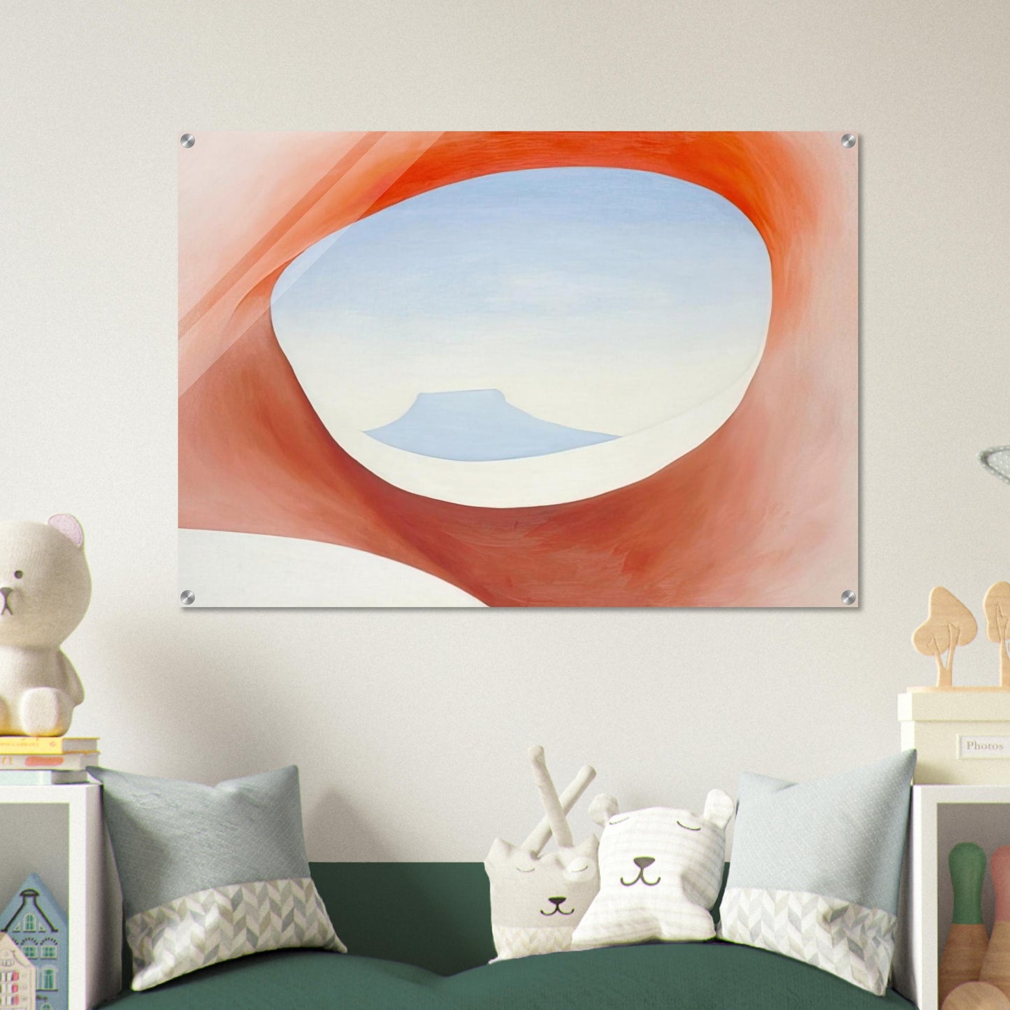Pedernal - From the Ranch I - Georgia O'Keeffe Acrylic Print - 70x100 cm / 28x40″ inches | Georgia O'Keeffe Wall Art | Georgia O'Keeffe Prints