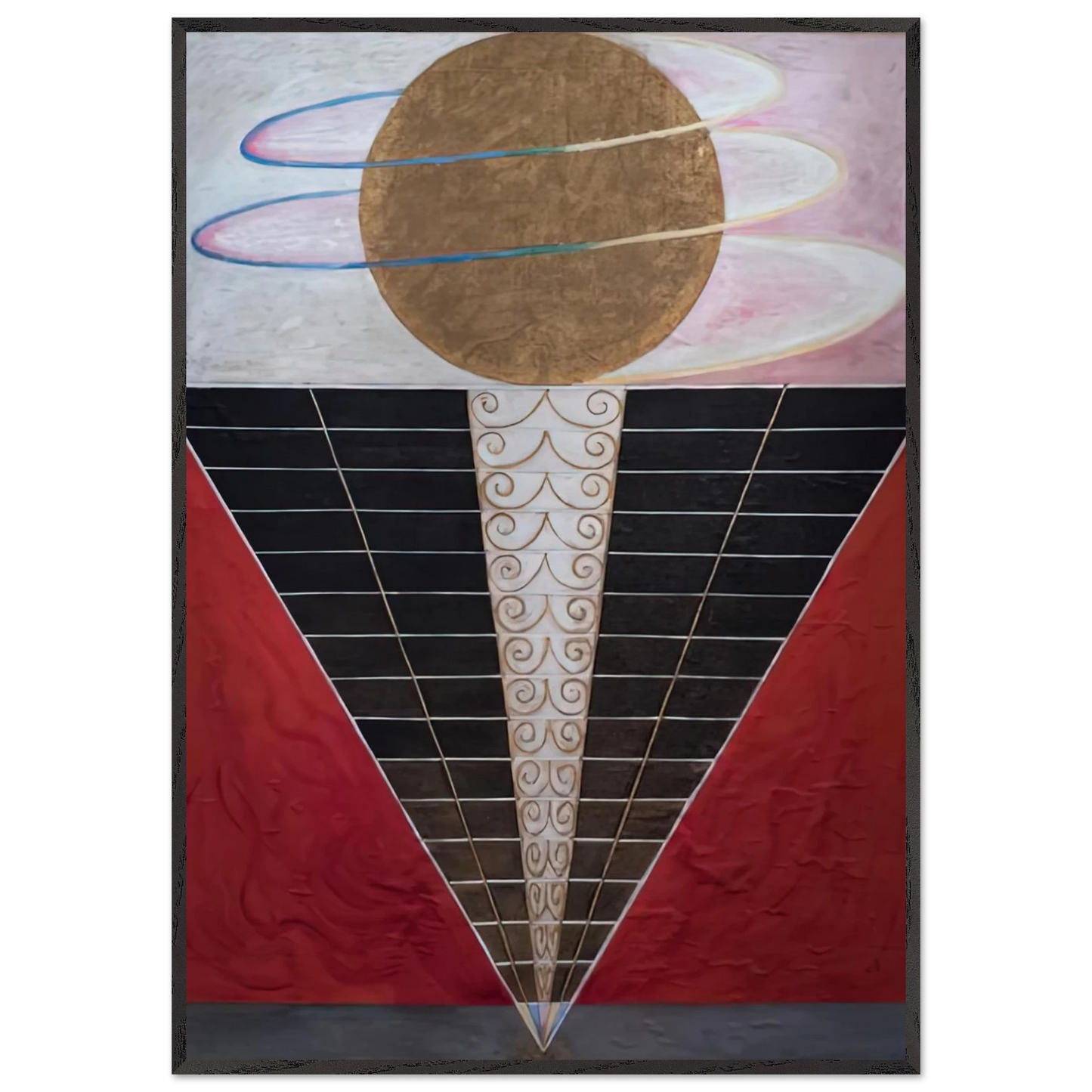 Hilma af Klint - ALTARPIECE NO 2 1915 Wall art - 45x60 cm / 18x24 inches - Premium Wooden Framed Poster With Fine Art Paper-canvas - Wood frame