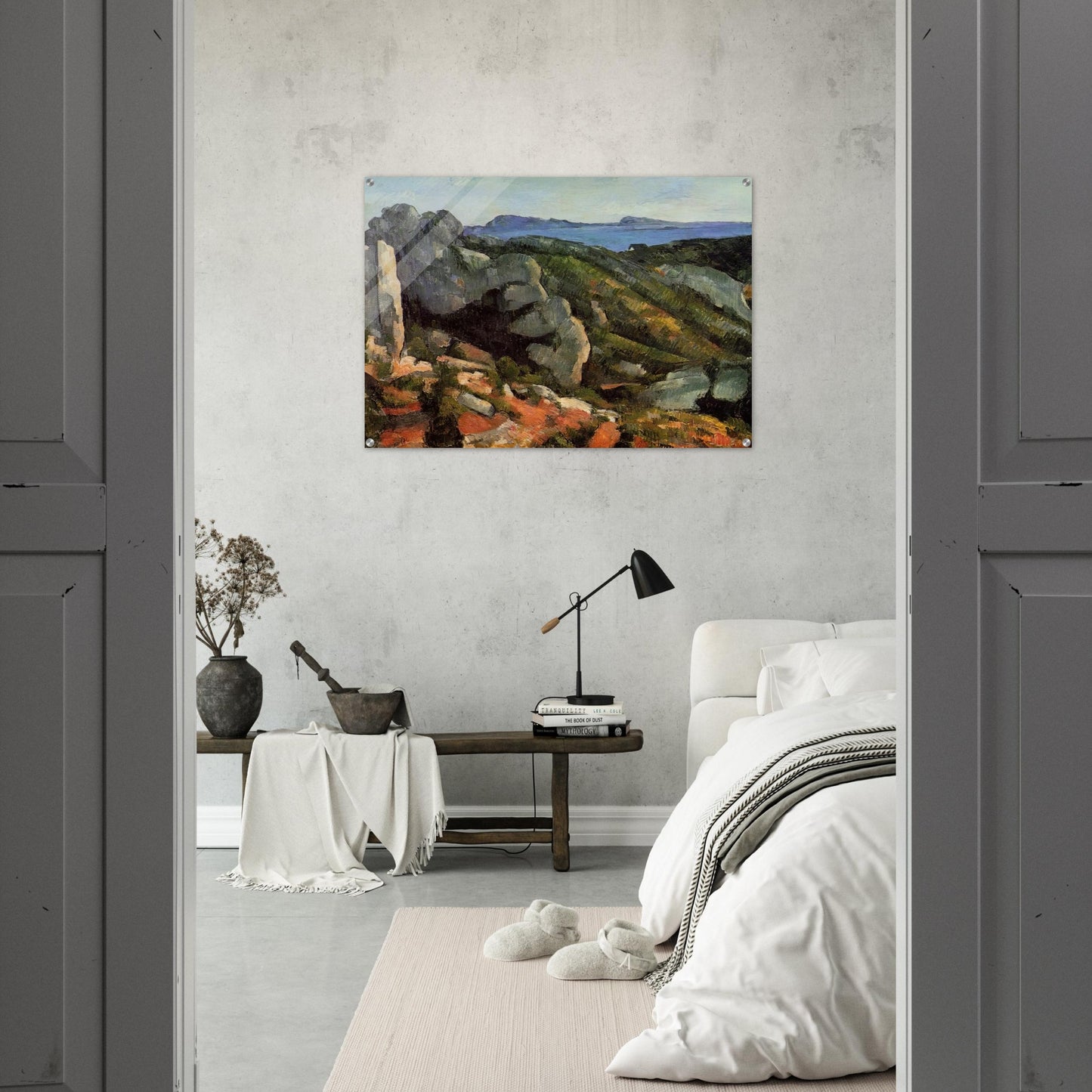Rocks at L'Estaque - Paul Cézanne Acrylic Print - 70x100 cm / 28x40″ inches