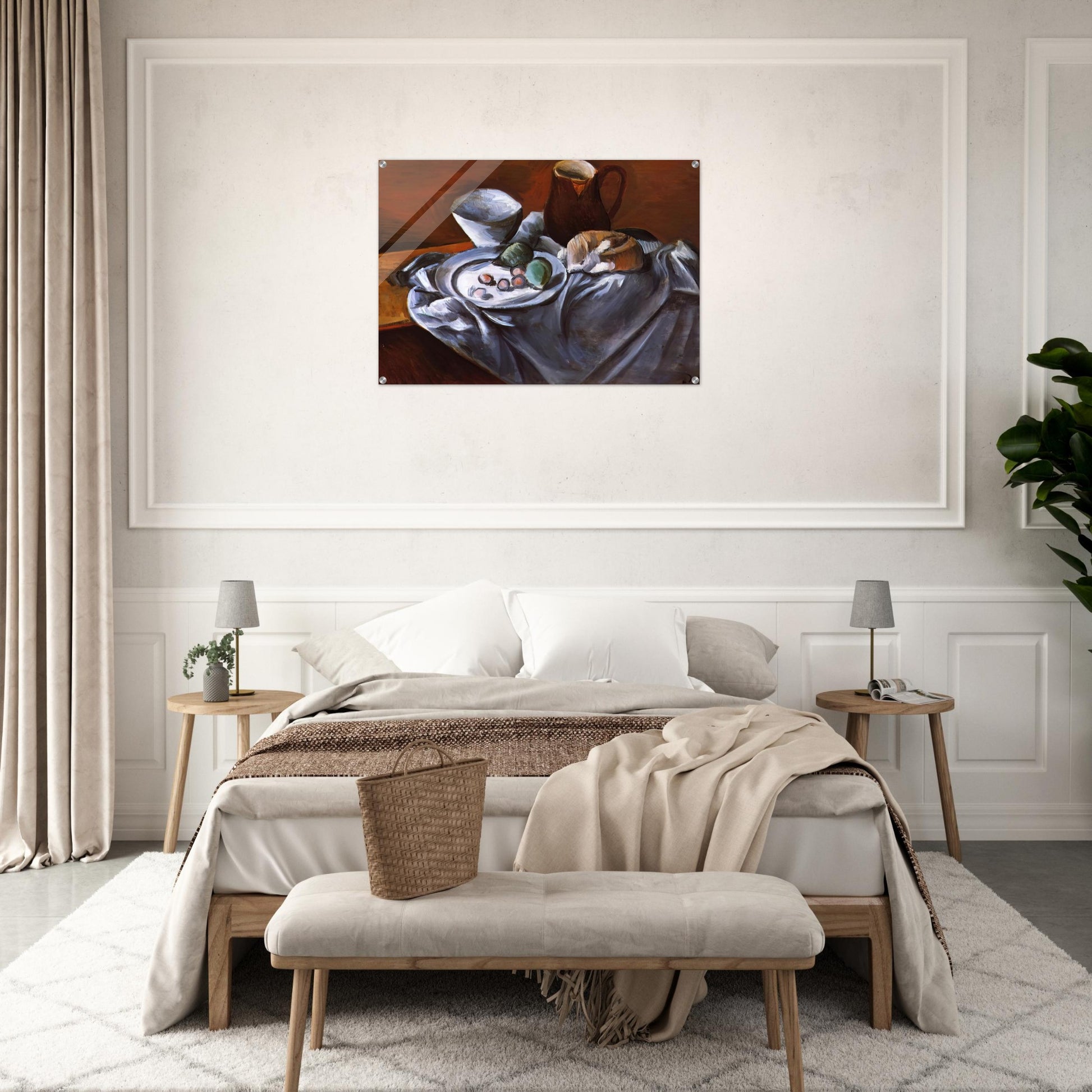 STILL LIFE WITH PEARS AND INDIAN BOWL - Andre Derain Acrylic Print - 70x100 cm / 28x40″ inches | Andre Derain Wall Art | Andre Derain Prints
