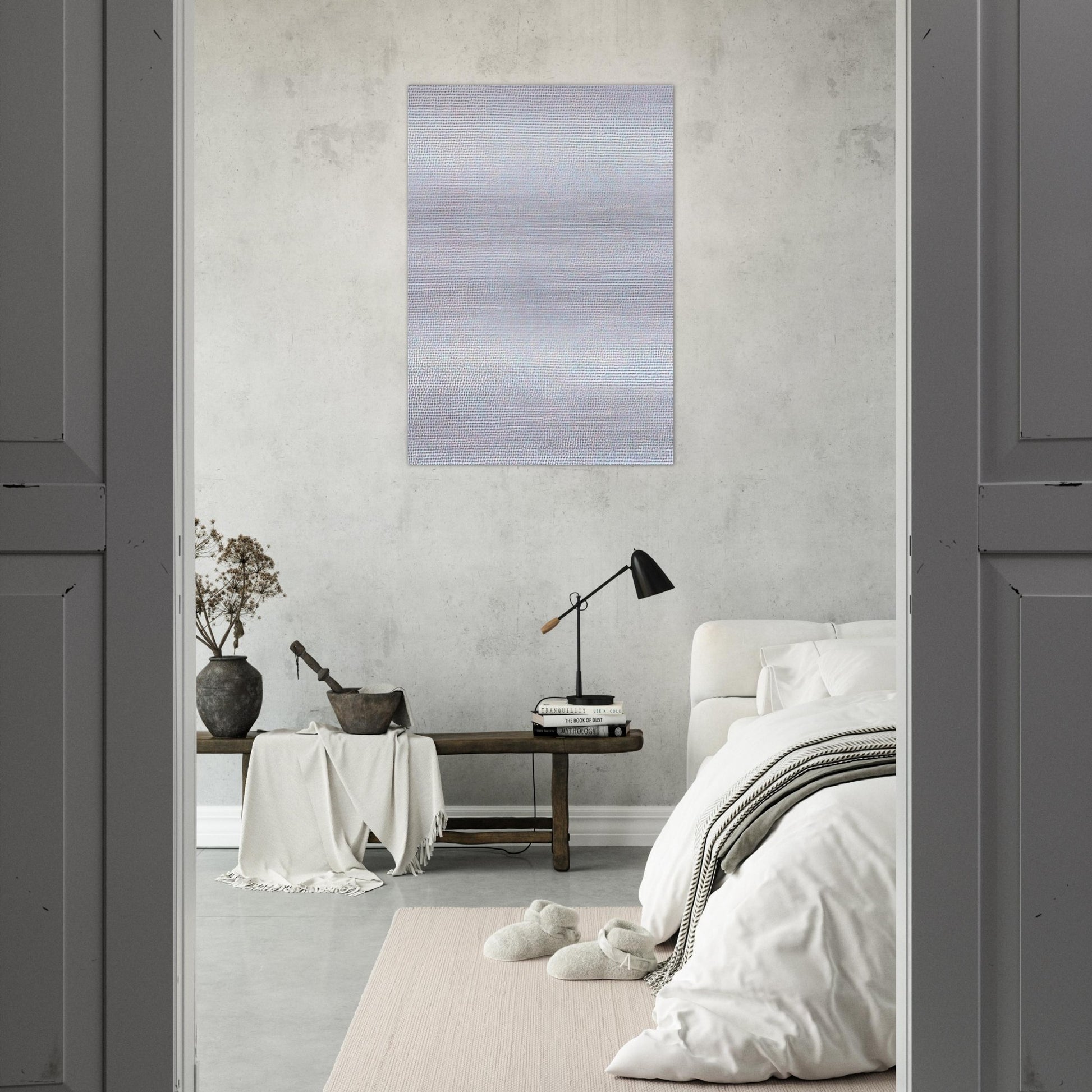 19651 - ∞, Detail 2333587 - 2336083 - Conceptual Art - Roman Opalka Brushed Aluminum Print - 70x100 cm / 28x40 inches | Roman Opalka Aluminum Print | Roman Opalka Prints