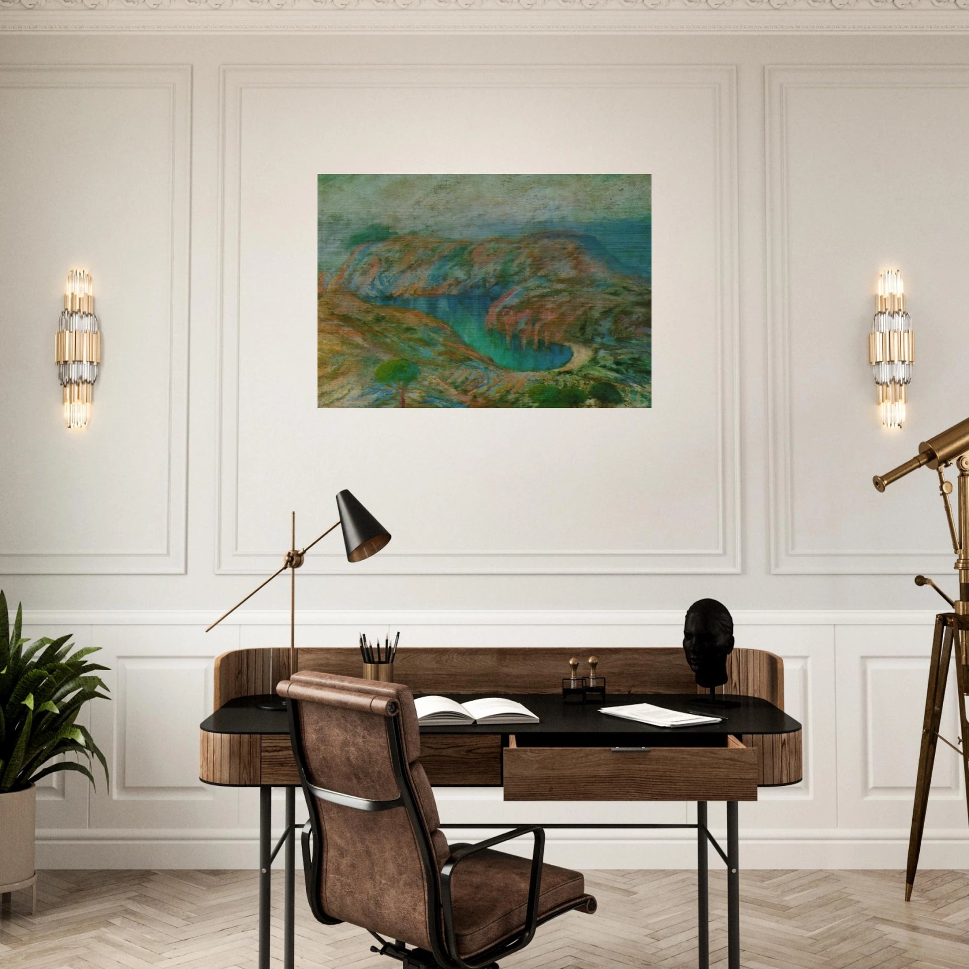 CALANQUE JONCULS CADAQUES - Salvador Dali Brushed Aluminum Print - 70x100 cm / 28x40 inches | Salvador Dali Aluminum Print | Salvador Dali Prints