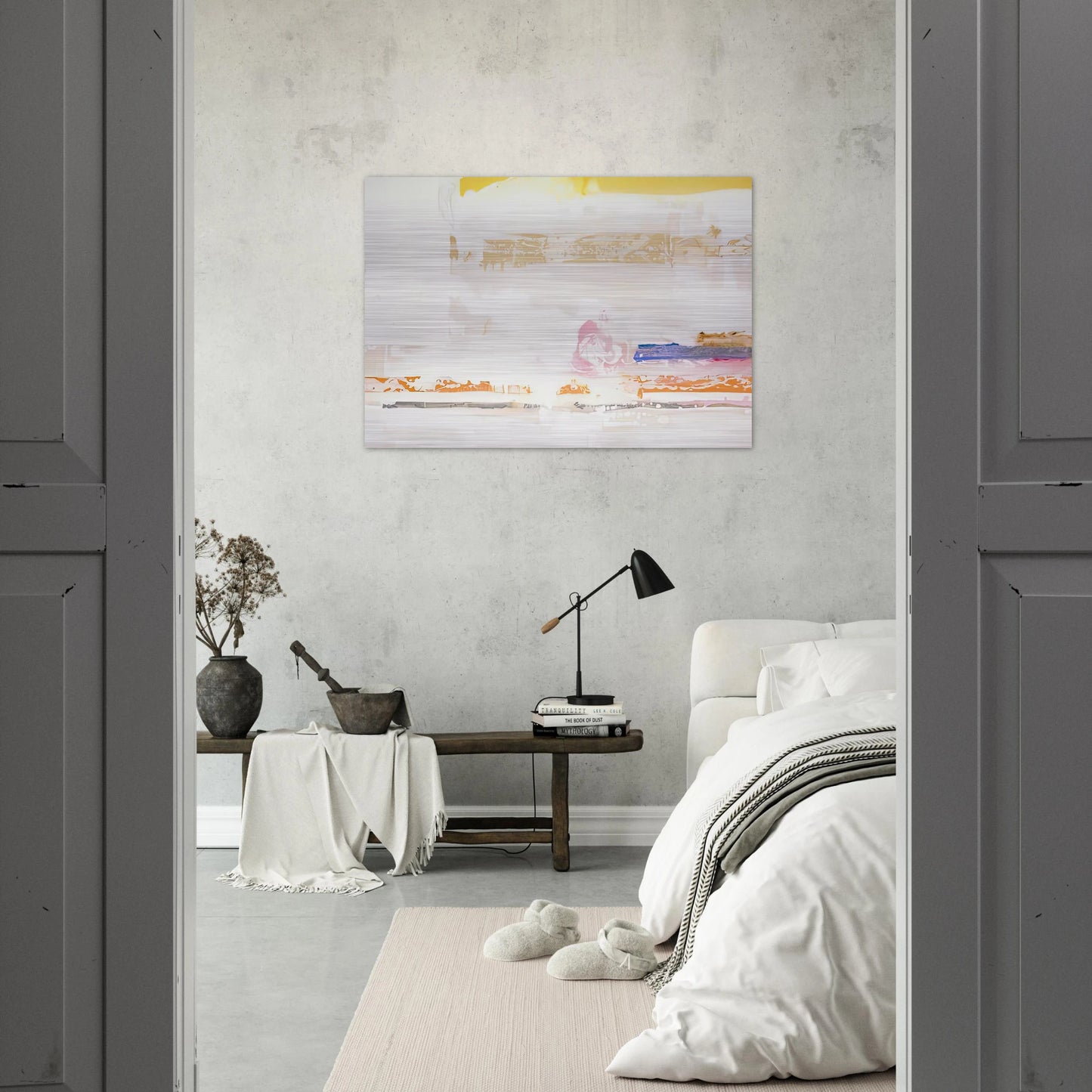 Snow Basin, 1990- - Helen Frankenthaler Brushed Aluminum Print - 70x100 cm / 28x40 inches | Helen Frankenthaler Aluminum Print | Helen Frankenthaler Prints