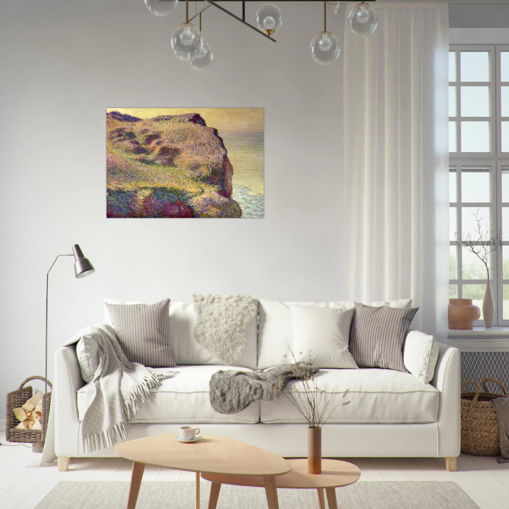 The Pointe du Petit Ailly - claude monet Brushed Aluminum Print - 70x100 cm / 28x40 inches | claude monet Aluminum Print | claude monet Prints
