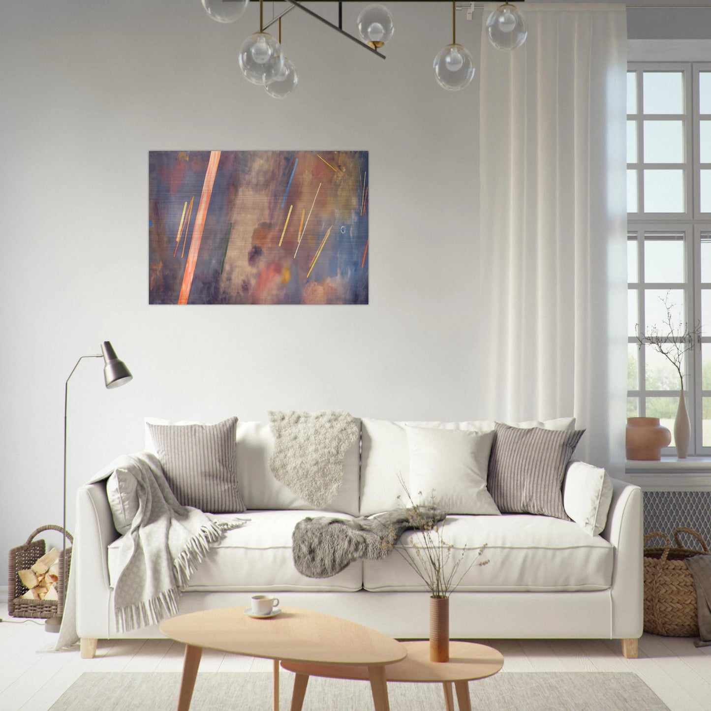 For William Blake - 1968 - Ronnie Landfield Brushed Aluminum Print - 70x100 cm / 28x40 inches | Ronnie Landfield Aluminum Print | Ronnie Landfield Prints