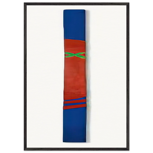 OHNE TITEL 1964 - Blinky Palermo 70x100 cm / 28x40 inches Framed Art Print – Black Wooden Frame