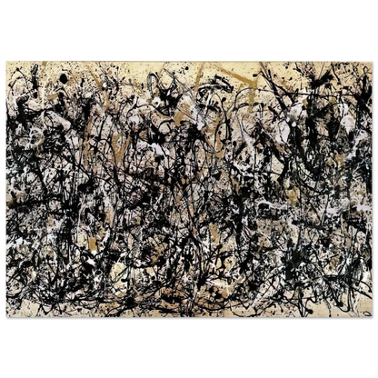 NOT_DETECTED_185311 - Jackson Pollock Brushed Aluminum Print - 70x100 cm / 28x40 inches | Jackson Pollock Aluminum Print | Jackson Pollock Prints