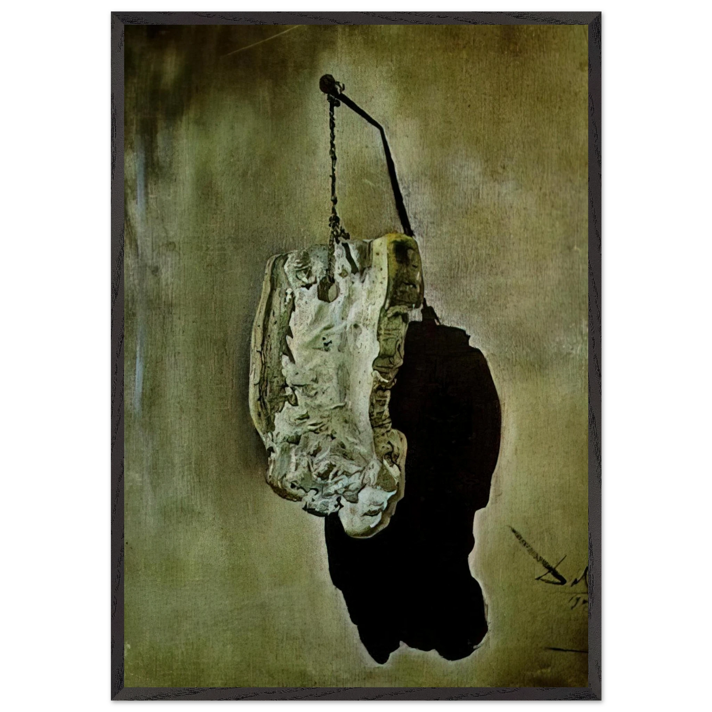 CORK STUDY FOR THE MADONNA OF PORT LLIGAT - Salvador Dali 70x100 cm / 28x40 inches Framed Art Print – Black Wooden Frame