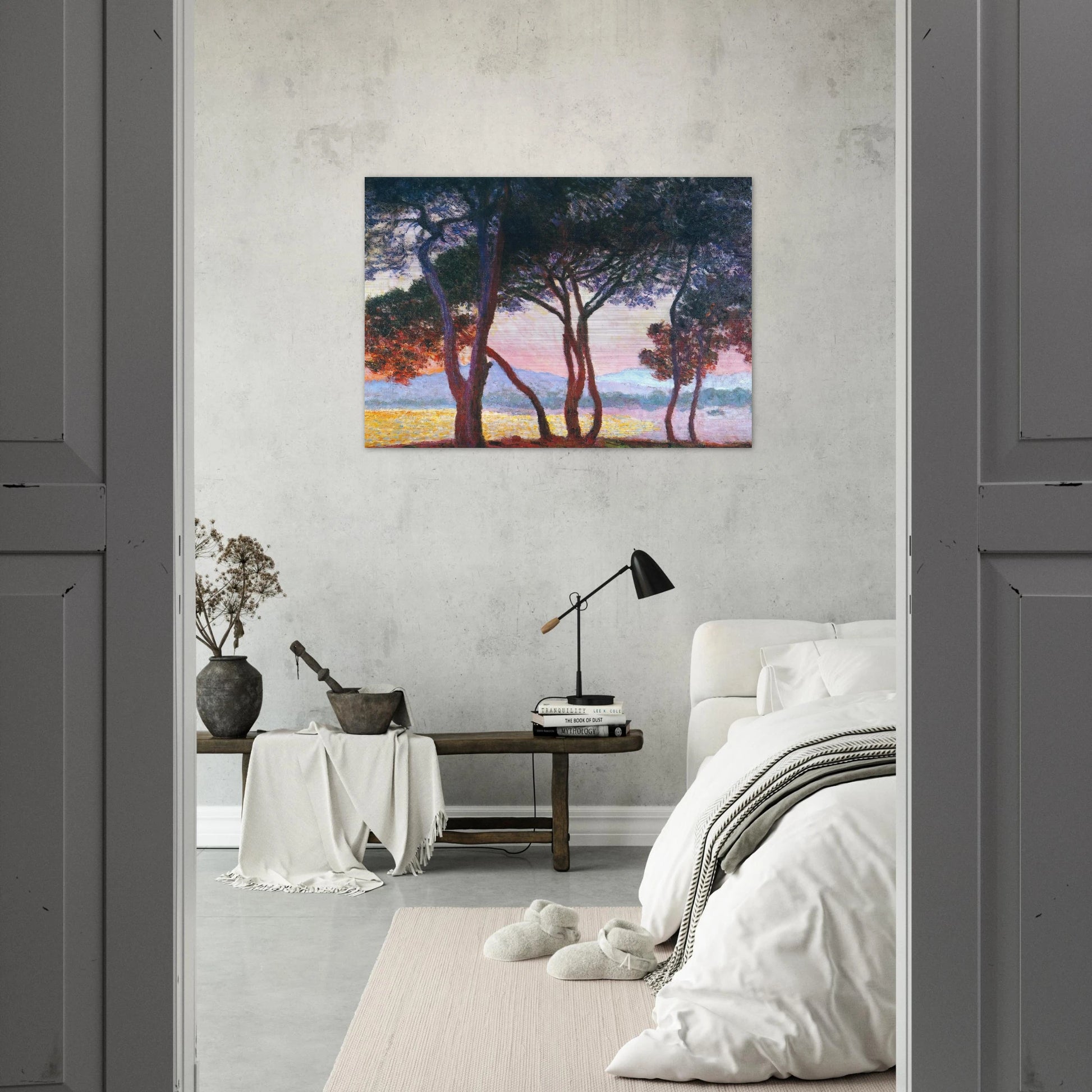 Juan-les-Pins - claude monet Brushed Aluminum Print - 70x100 cm / 28x40 inches | claude monet Aluminum Print | claude monet Prints
