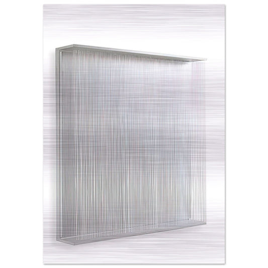 VIBRATION BLANCHE 1995 - Jesus Rafael Soto Brushed Aluminum Print - 70x100 cm / 28x40 inches | Jesus Rafael Soto Aluminum Print | Jesus Rafael Soto Prints