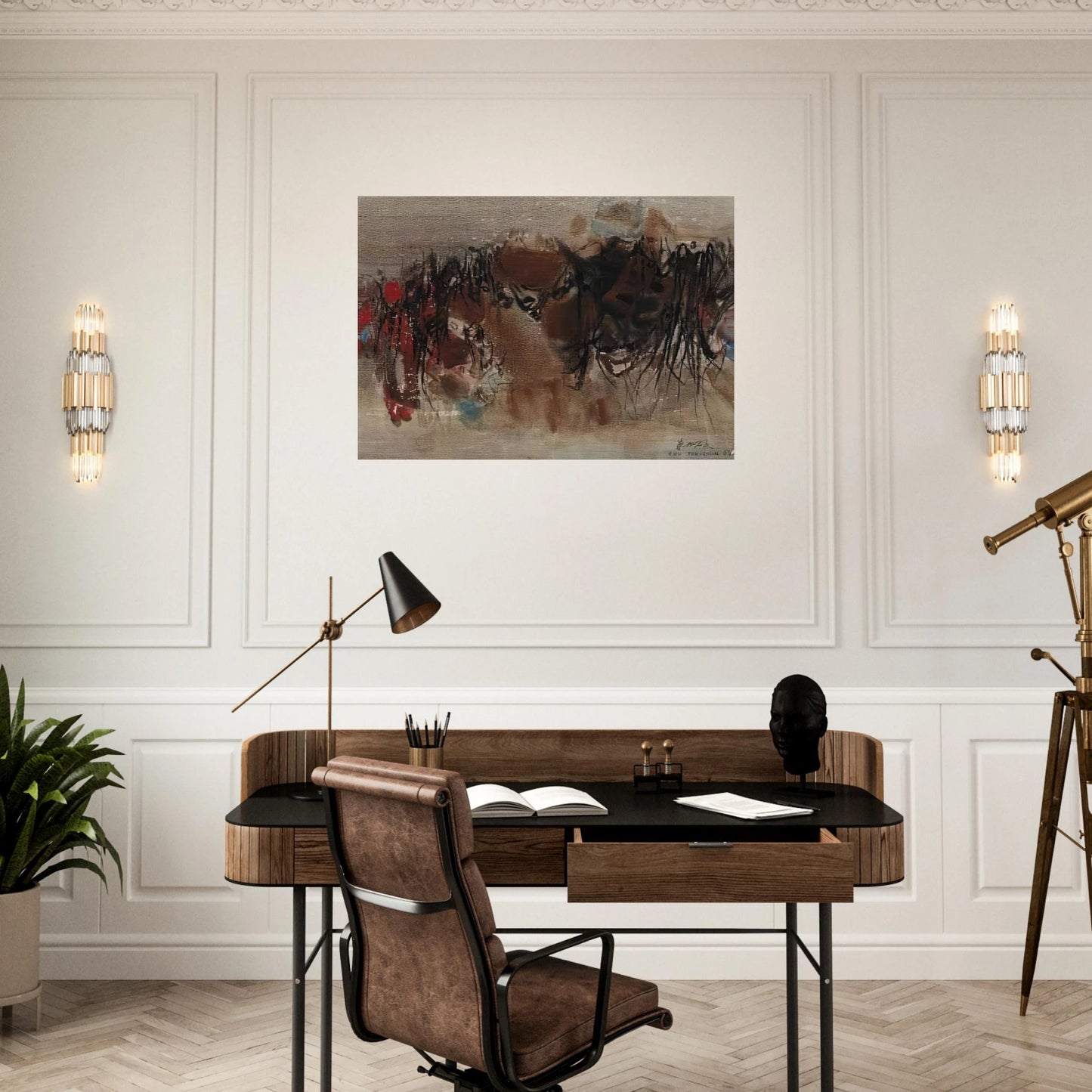 UNTITLED 1964 1 - Chu teh Chun Brushed Aluminum Print - 70x100 cm / 28x40 inches | Chu teh Chun Aluminum Print | Chu teh Chun Prints
