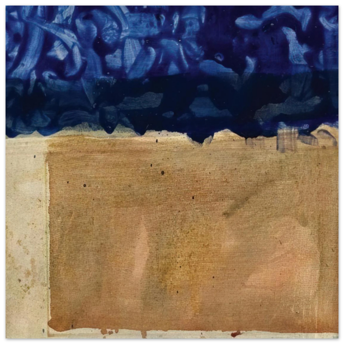 Helen Frankenthaler - Shoreline - 1952 Wall art - 21x29.7 cm / 8x12" - Premium Wooden Framed Poster With Fine Art Paper-canvas - Black frame