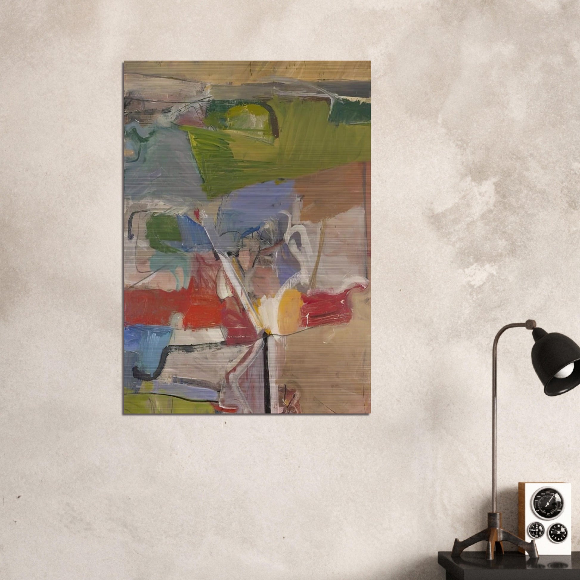 Berkeley #23 - Richard Diebenkorn Brushed Aluminum Print - 70x100 cm / 28x40 inches | Richard Diebenkorn Aluminum Print | Richard Diebenkorn Prints