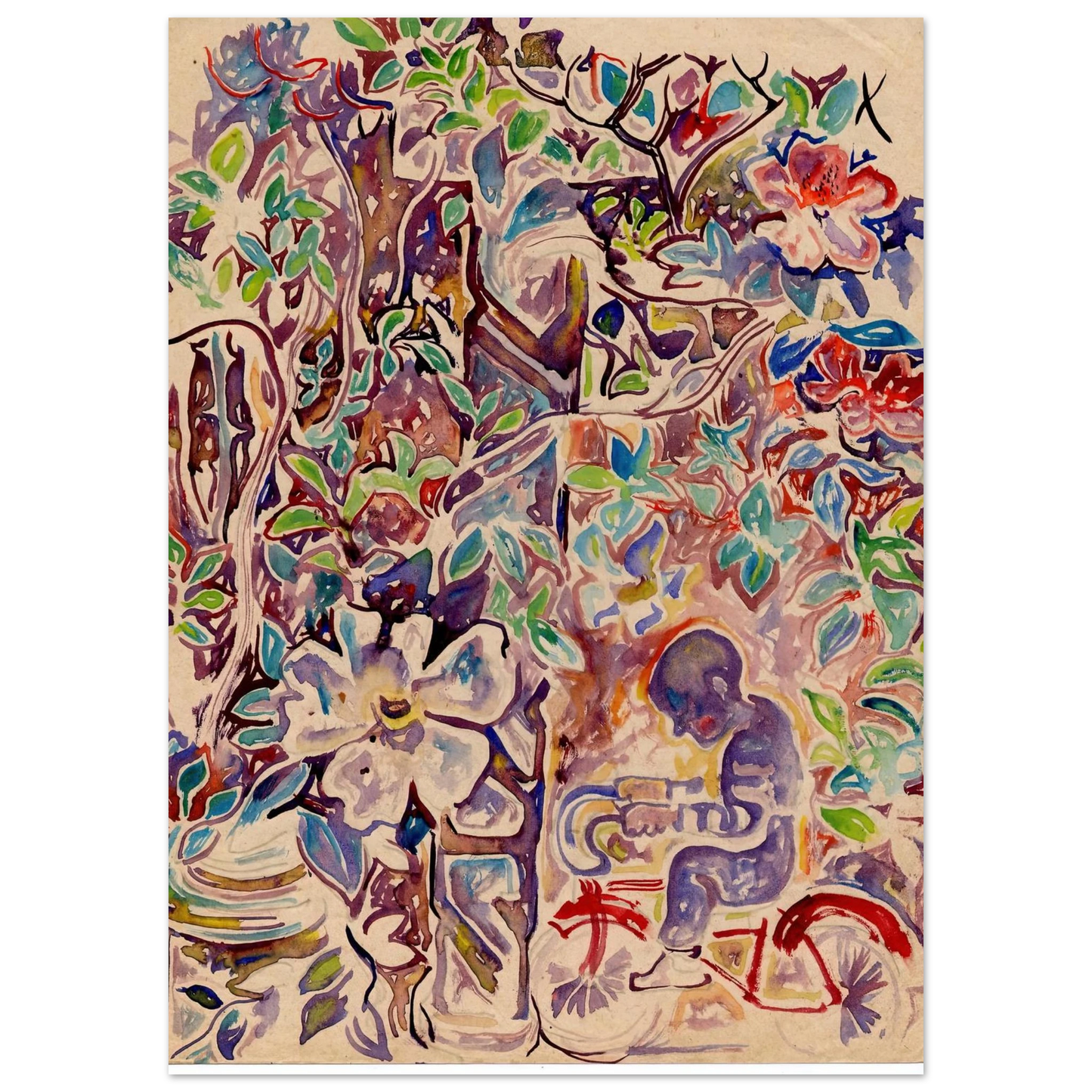 Walter Inglis Anderson - Walter Anderson Wall art - 15x20 cm / 6x8 inches - Fine Art Poster-canvas - -
