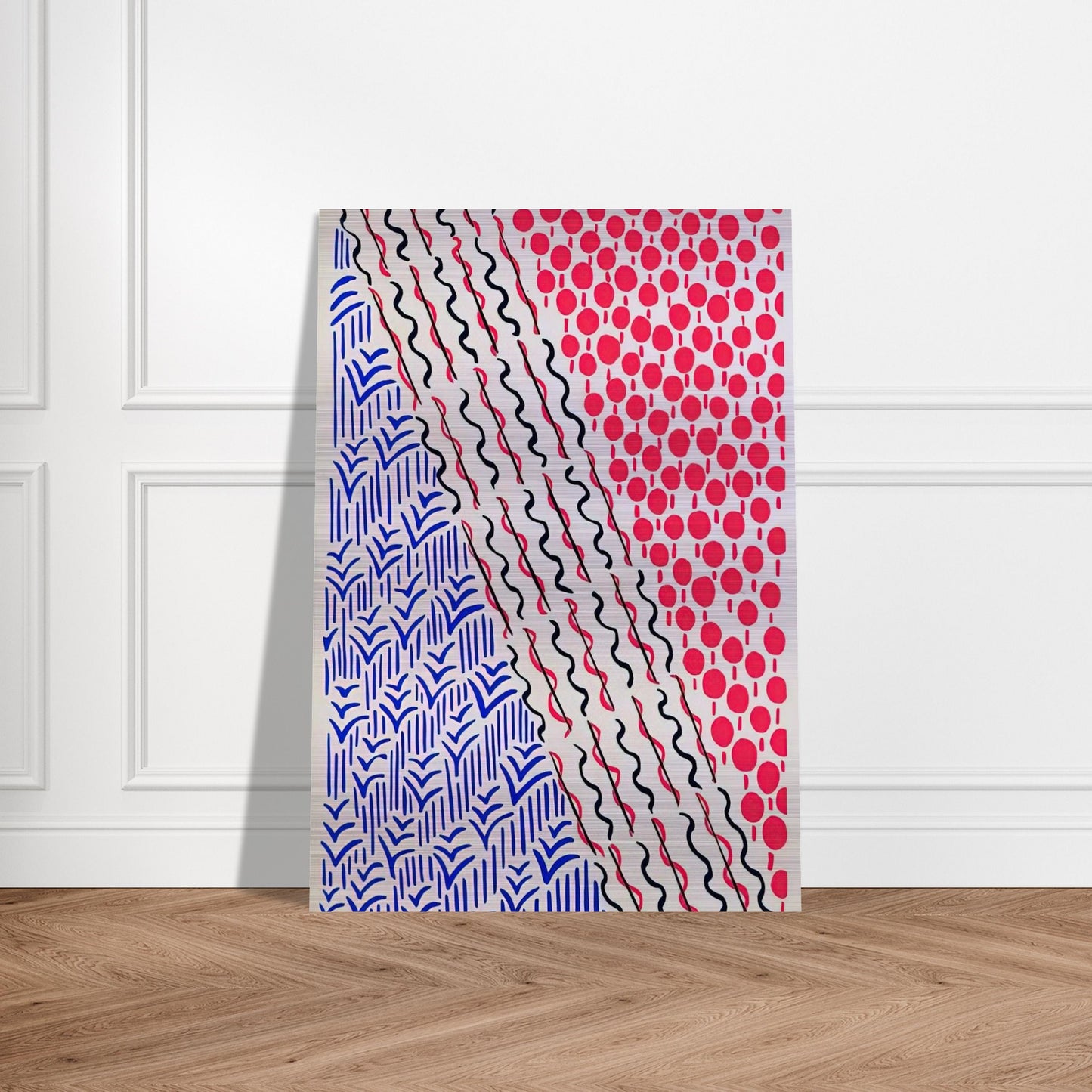 COMPOSITION 21 - Sonia Delaunay Brushed Aluminum Print - 70x100 cm / 28x40 inches | Sonia Delaunay Aluminum Print | Sonia Delaunay Prints