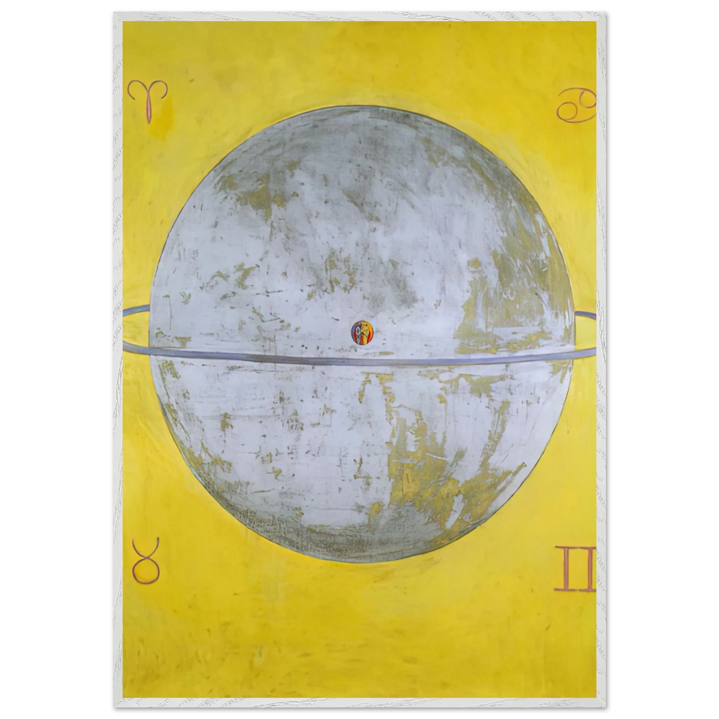 Hilma af Klint - THE DOVE NR 12 1915 Wall art - 15x20 cm / 6x8 inches - Fine Art Poster-canvas - -