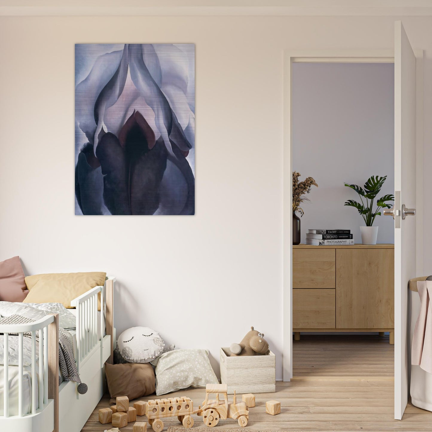 Black Iris III - Georgia O'Keeffe Brushed Aluminum Print - 70x100 cm / 28x40 inches | Georgia O'Keeffe Aluminum Print | Georgia O'Keeffe Prints
